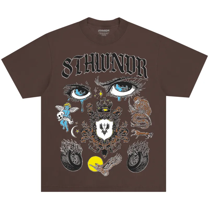 CREST TEE MOCHA sold by 8thwndr