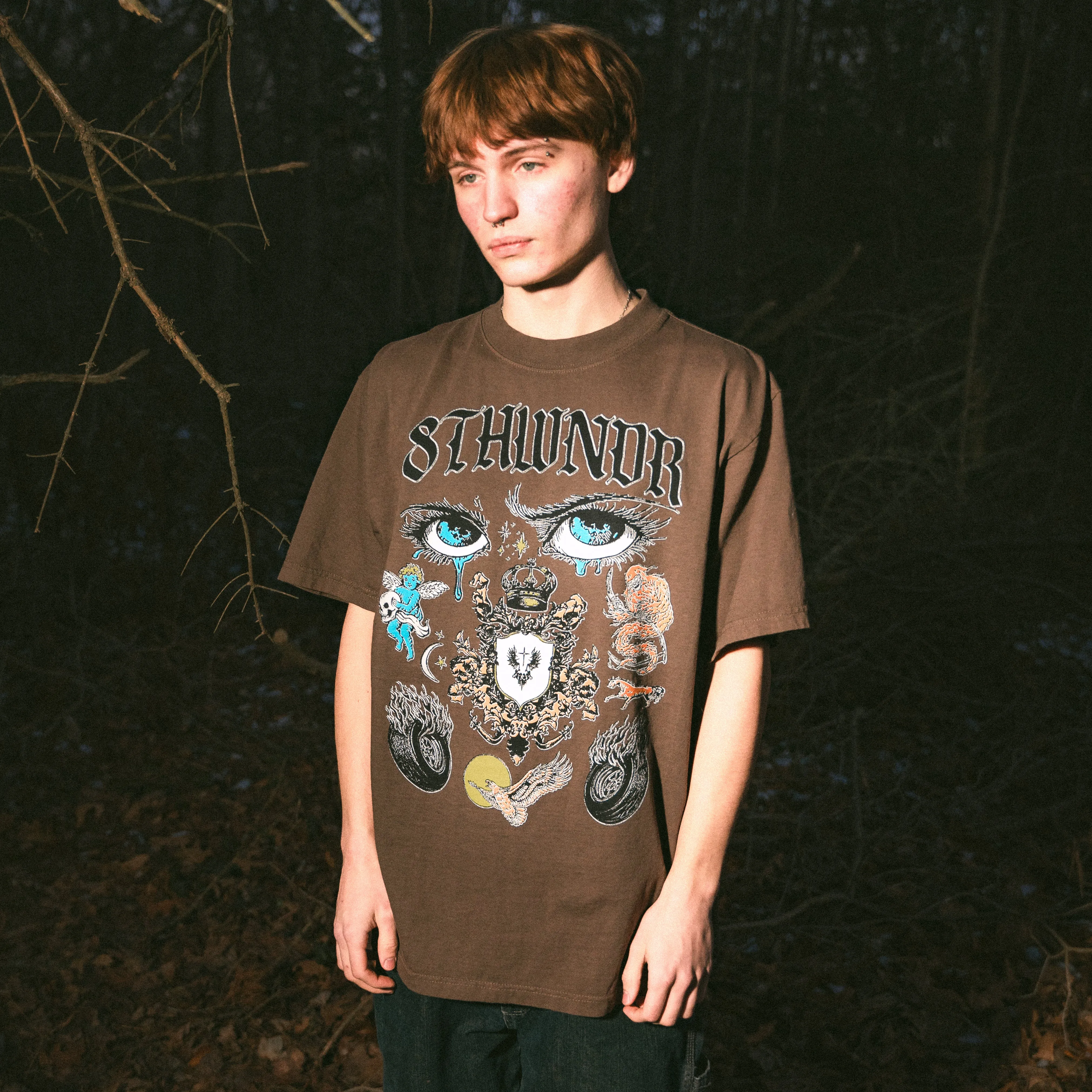 CREST TEE MOCHA sold by 8thwndr product image thumbnail 5