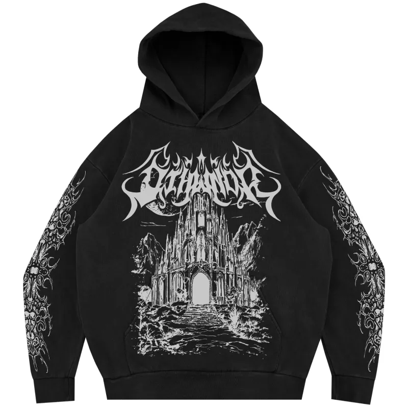 CASTLE HOODIE BLACK sold by 8thwndr