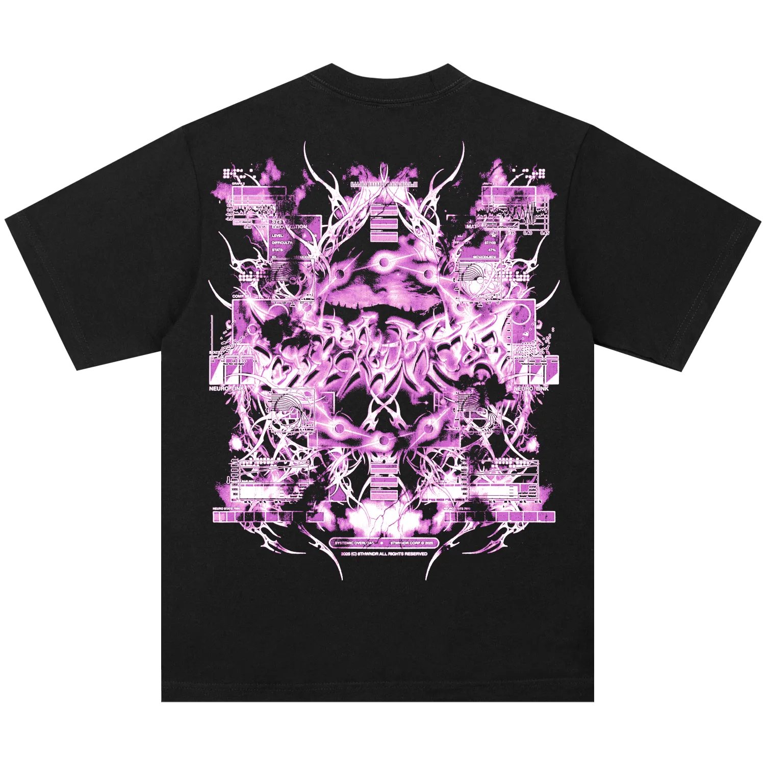 CYBERHEAVEN V6 TEE BLACK sold by 8thwndr