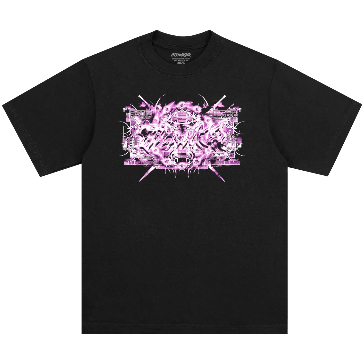 CYBERHEAVEN V6 TEE BLACK sold by 8thwndr product image thumbnail 2