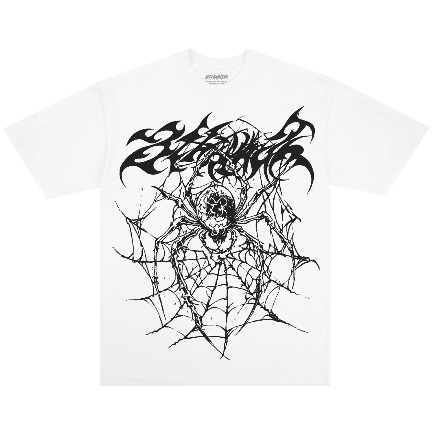 TRIBAL SPIDER TEE WHITE sold by 8thwndr