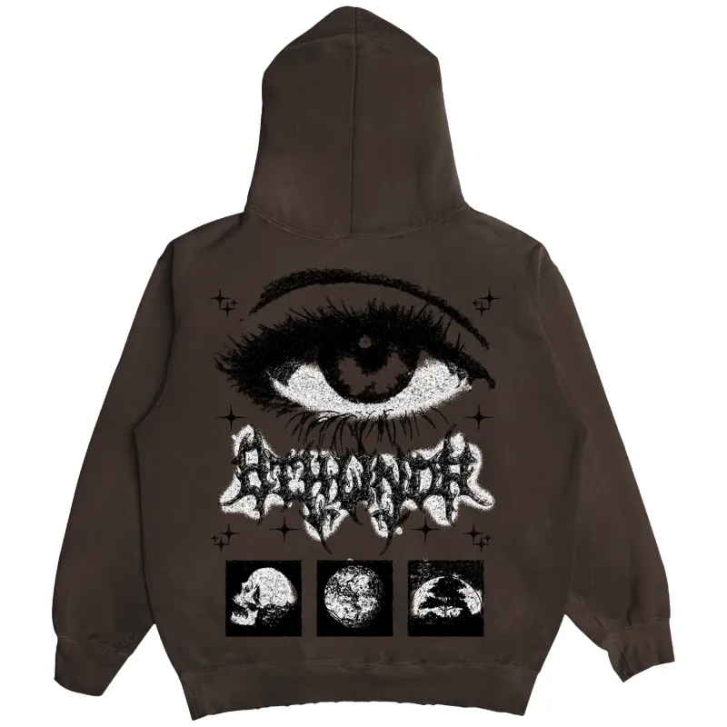EYE HOODIE BROWN sold by 8thwndr