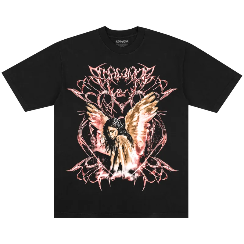 ANGEL GIRL TEE BLACK sold by 8thwndr