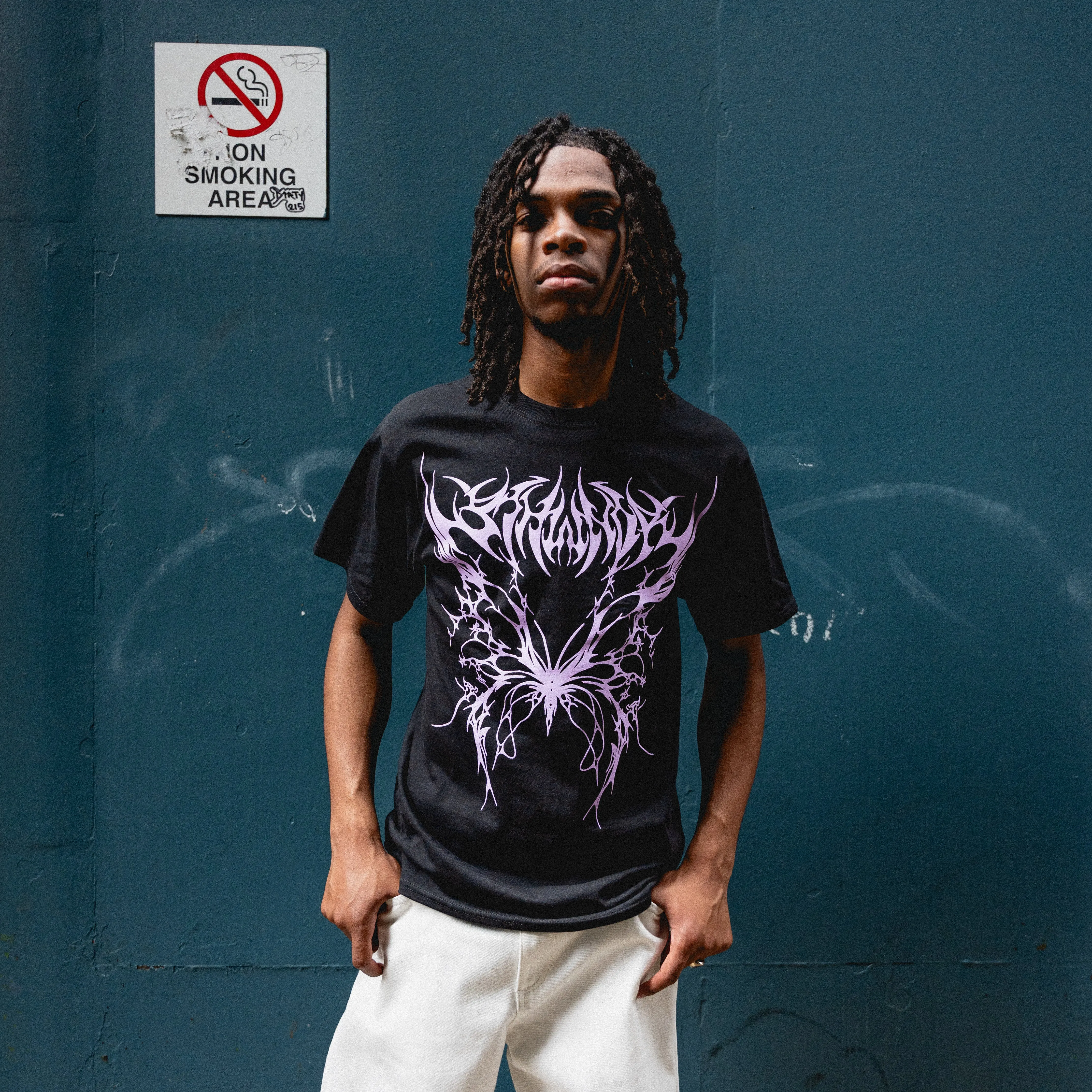 TRIBAL BUTTERFLY TEE BLACK sold by 8thwndr product image thumbnail 5