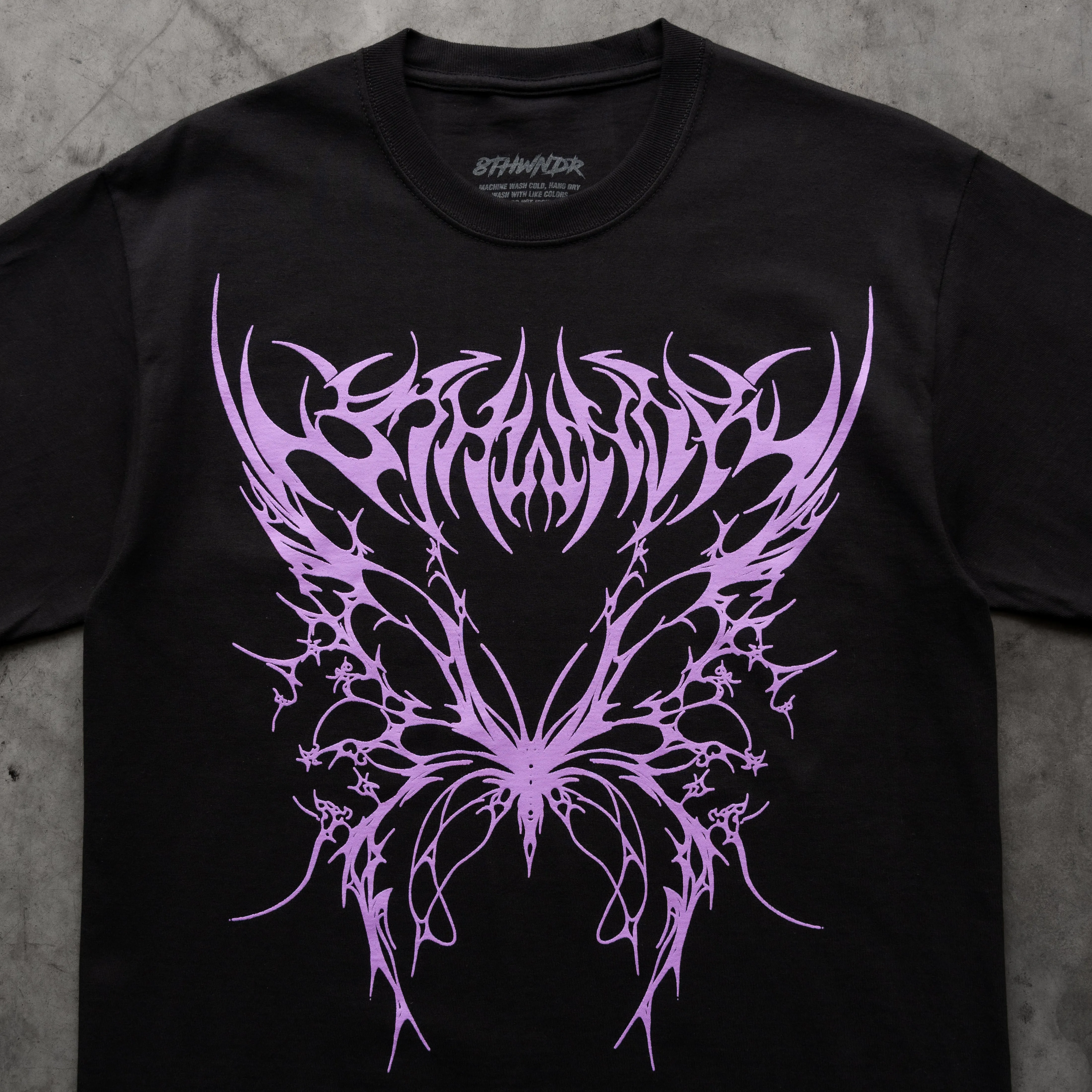 TRIBAL BUTTERFLY TEE BLACK sold by 8thwndr product image thumbnail 3