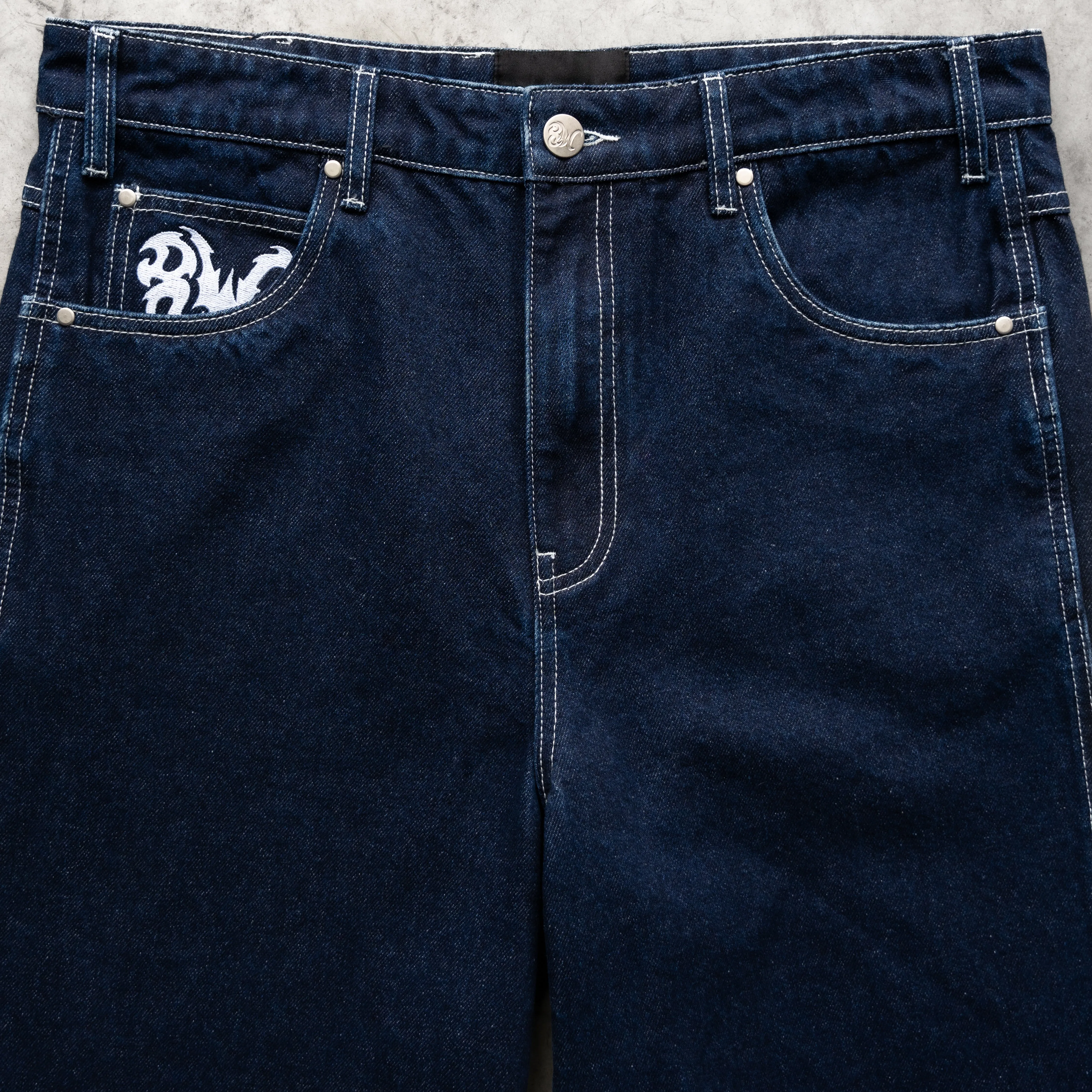 8W TRIBAL BAGGY JORTS DARK BLUE sold by 8thwndr product image thumbnail 5
