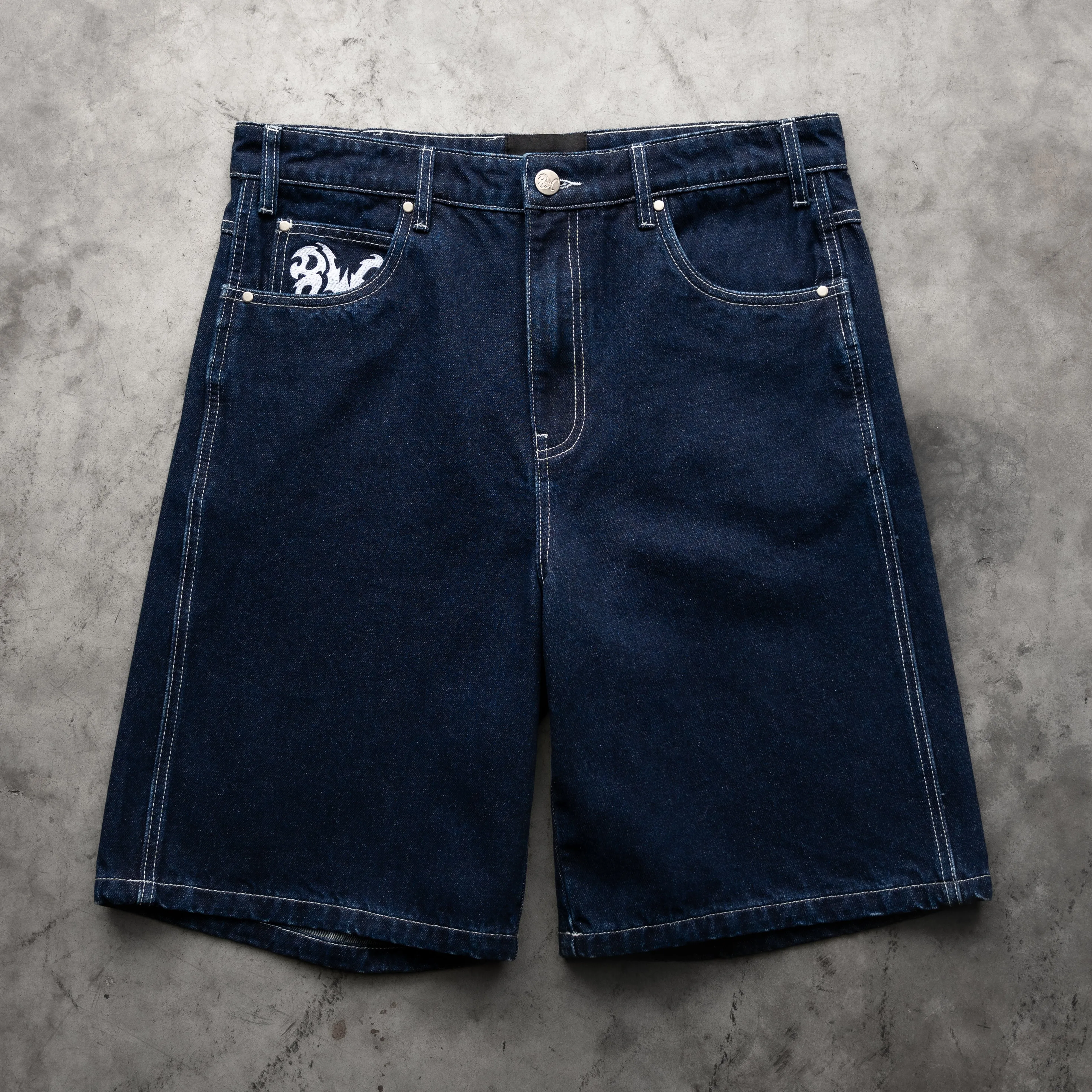 8W TRIBAL BAGGY JORTS DARK BLUE sold by 8thwndr product image thumbnail 3