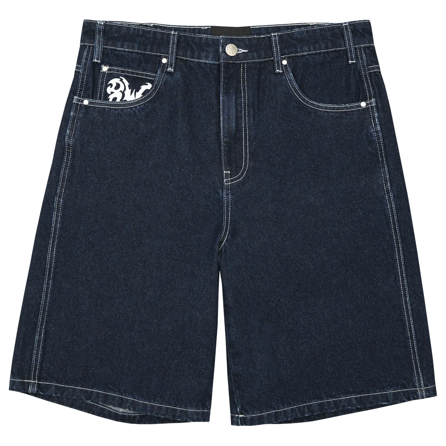8W TRIBAL BAGGY JORTS DARK BLUE sold by 8thwndr