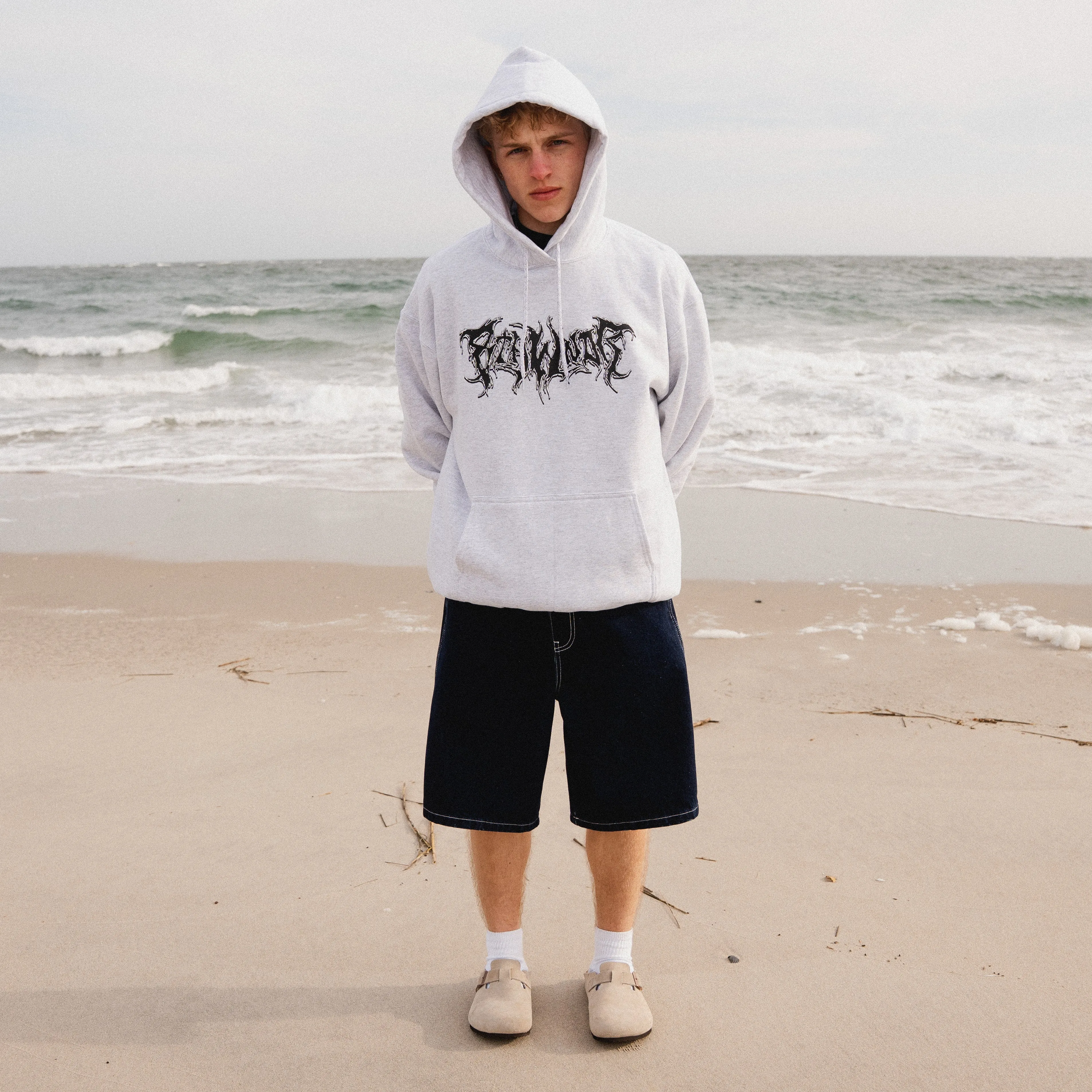 PLAGUE LOGO HOODIE ASH sold by 8thwndr product image thumbnail 4