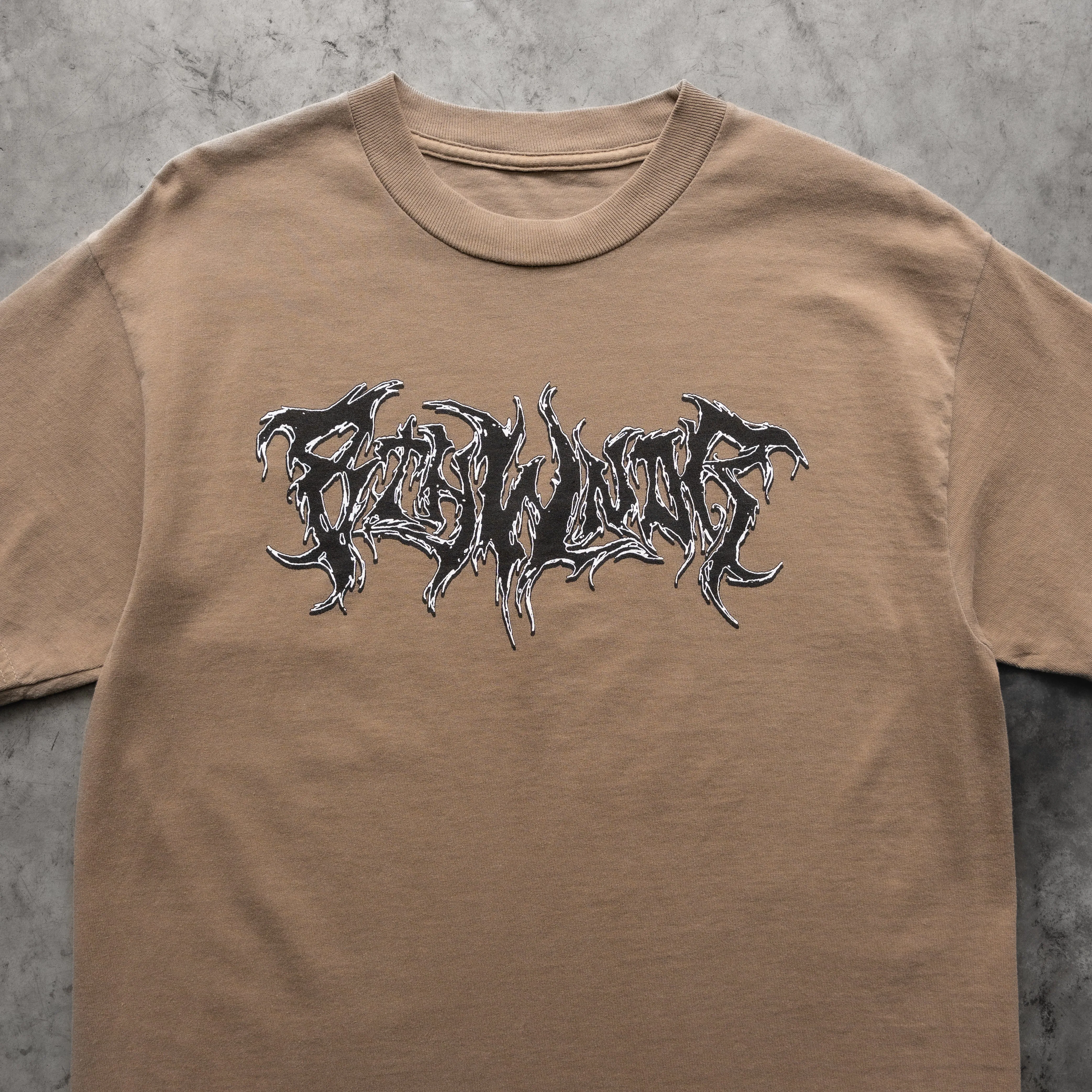 PLAGUE LOGO TEE VINTAGE BROWN sold by 8thwndr product image thumbnail 3