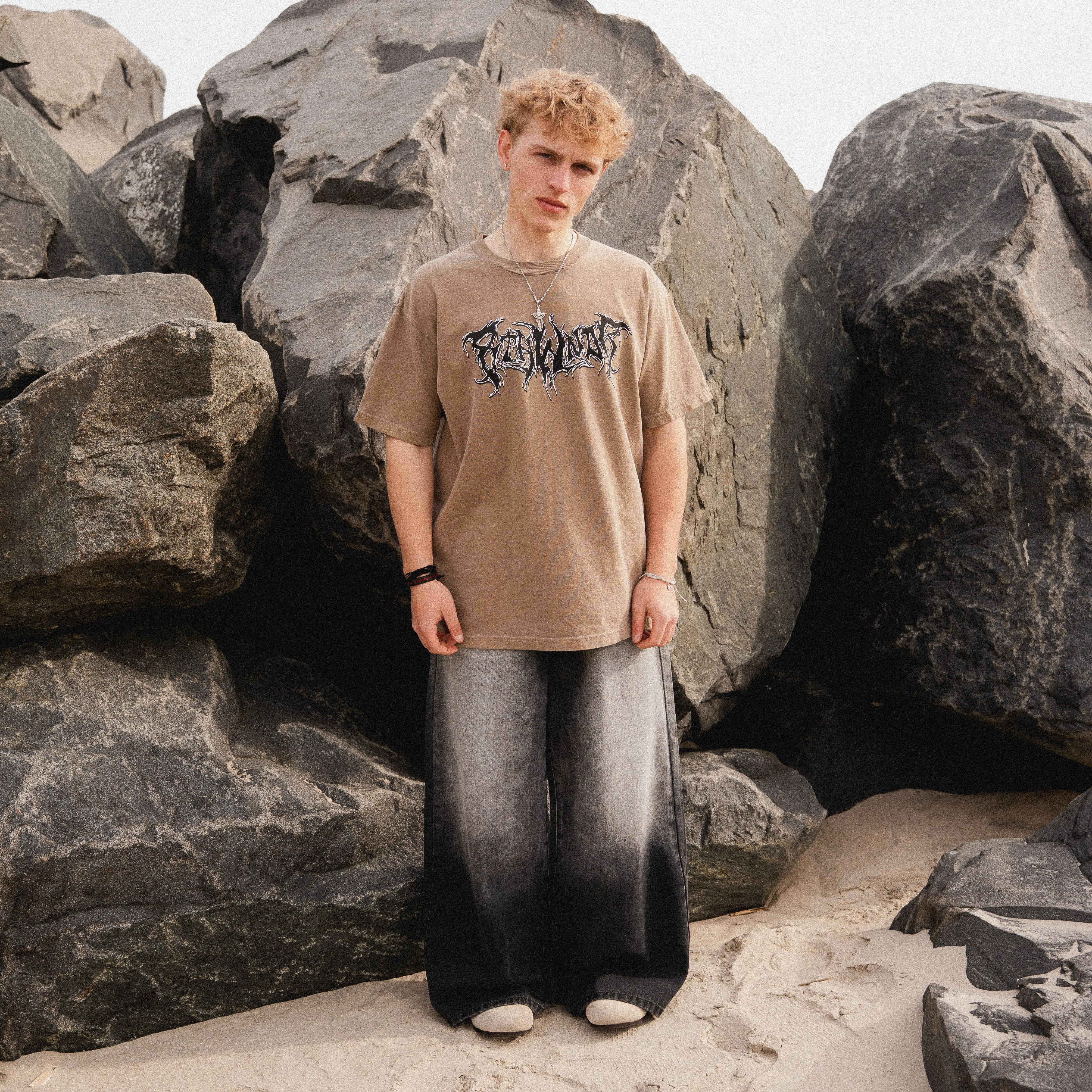 PLAGUE LOGO TEE VINTAGE BROWN sold by 8thwndr product image thumbnail 4