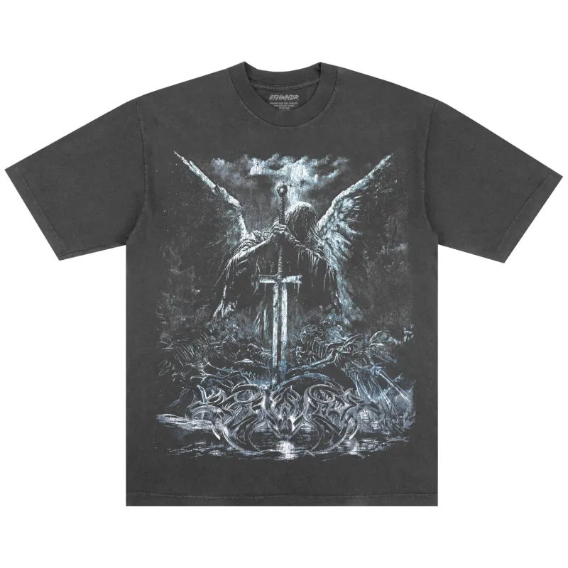 SWORD OF HEAVEN TEE VINTAGE BLACK sold by 8thwndr