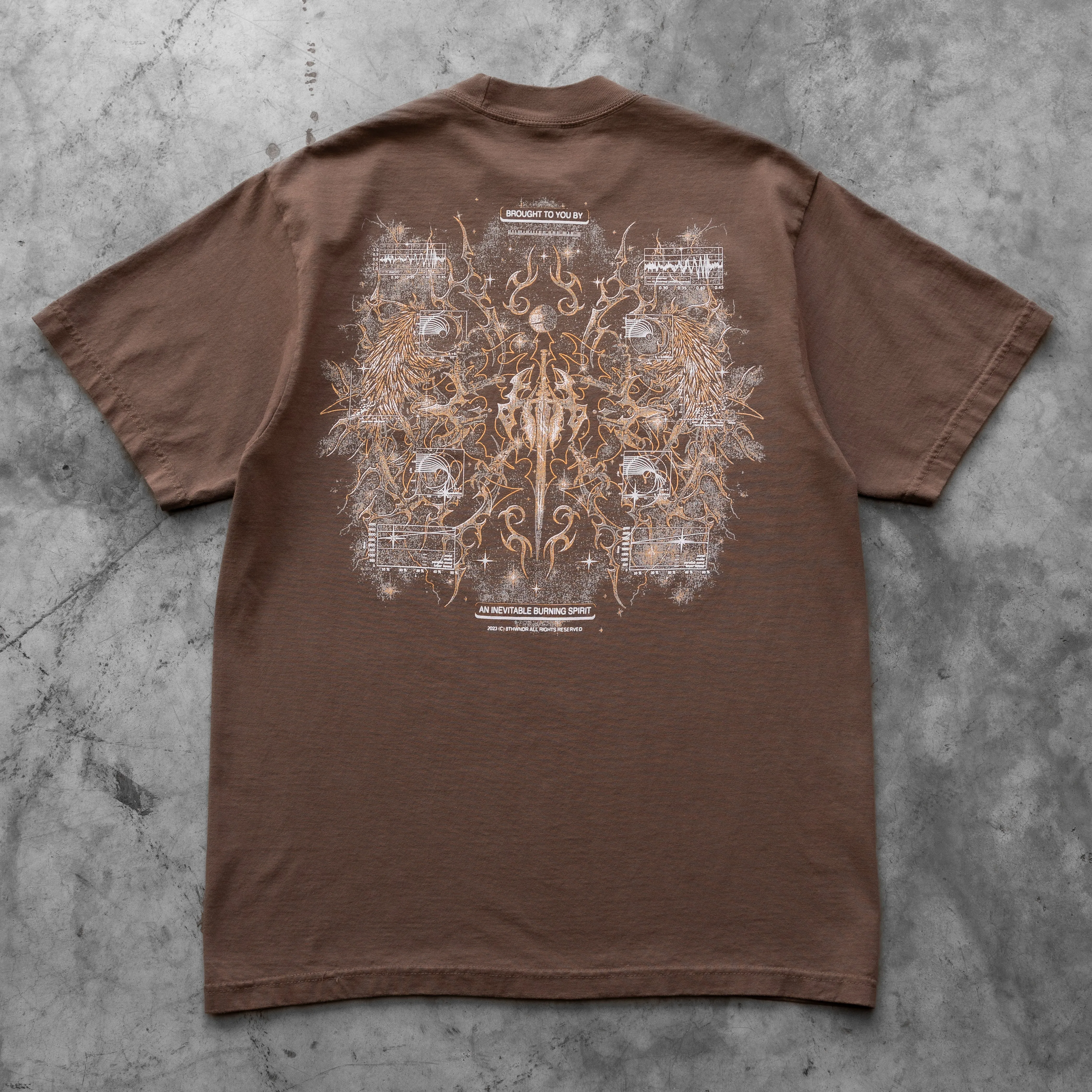 CYBERHEAVEN V3 TEE BROWN sold by 8thwndr product image thumbnail 3