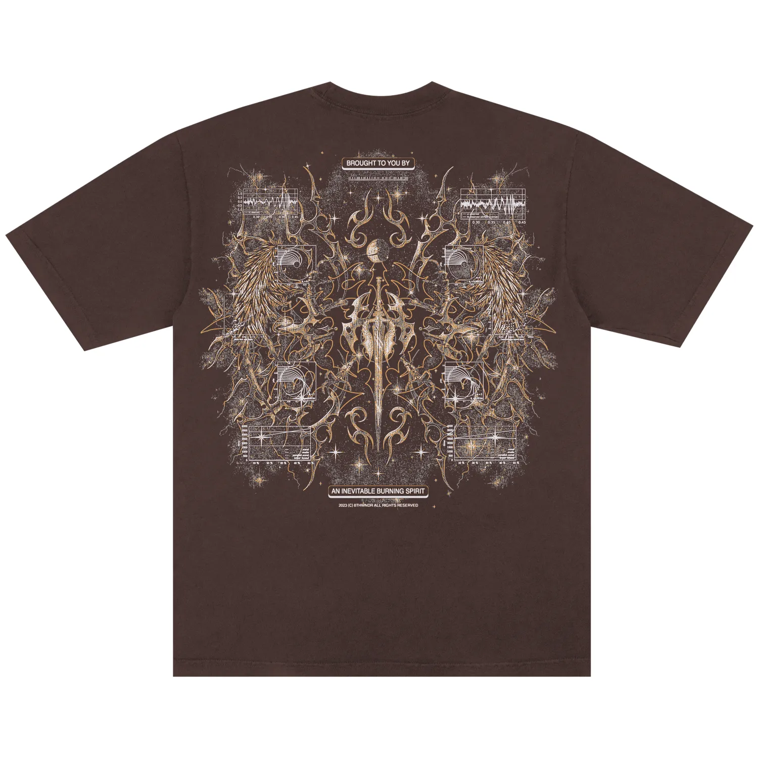 CYBERHEAVEN V3 TEE BROWN sold by 8thwndr