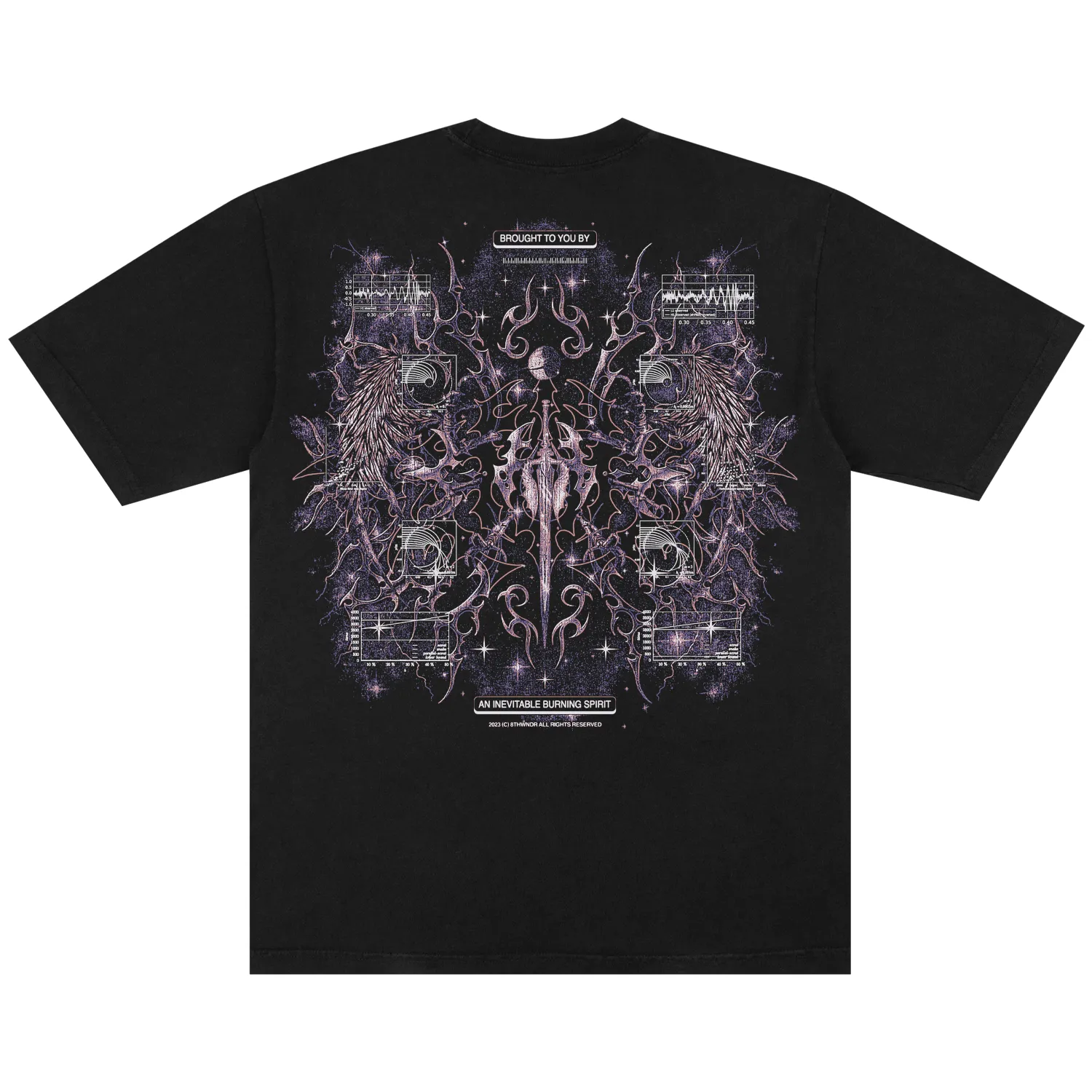 CYBERHEAVEN V3 TEE BLACK sold by 8thwndr