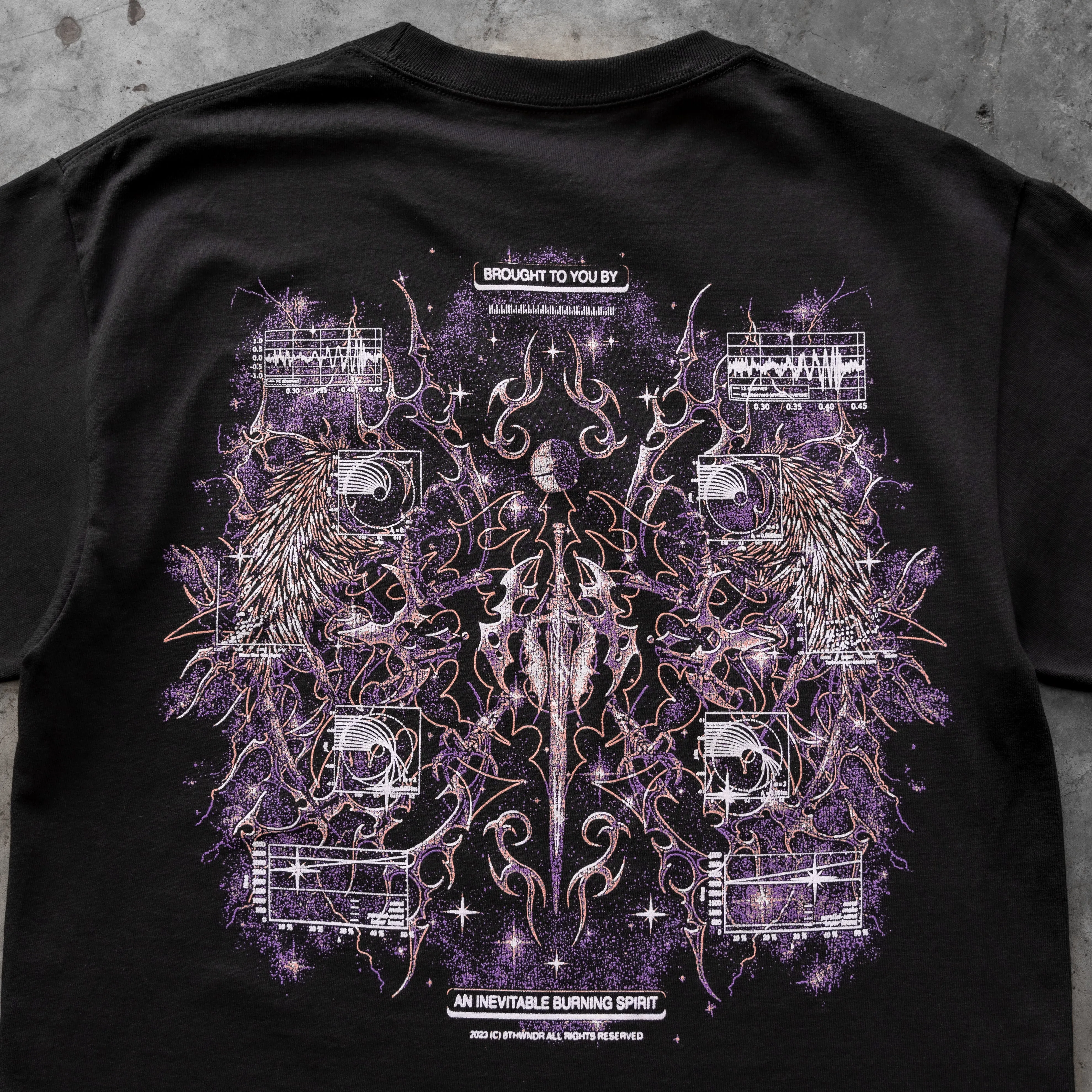 CYBERHEAVEN V3 TEE BLACK sold by 8thwndr product image thumbnail 5