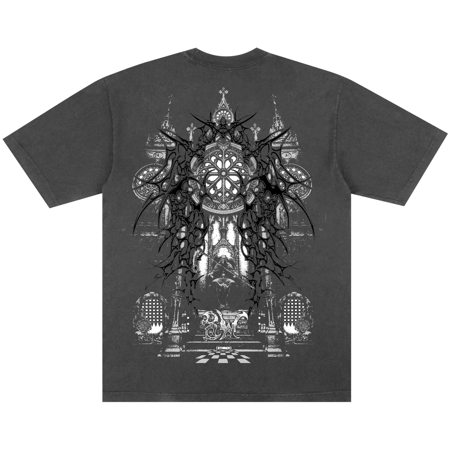 CATHEDRAL TEE VINTAGE BLACK sold by 8thwndr