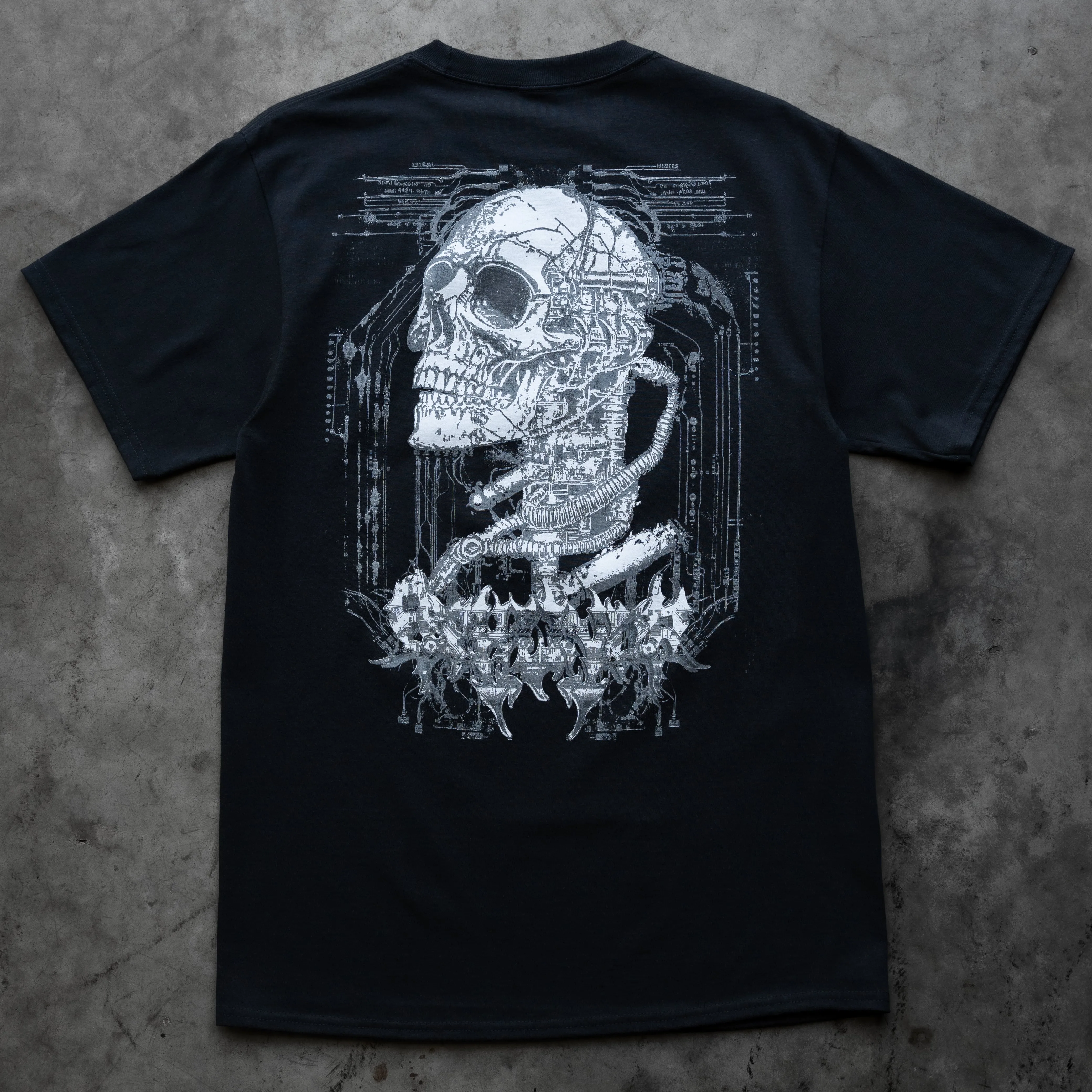 CYBER SKULL TEE BLACK sold by 8thwndr product image thumbnail 3