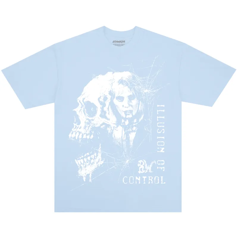 ILLUSION OF CONTROL TEE LIGHT BLUE sold by 8thwndr
