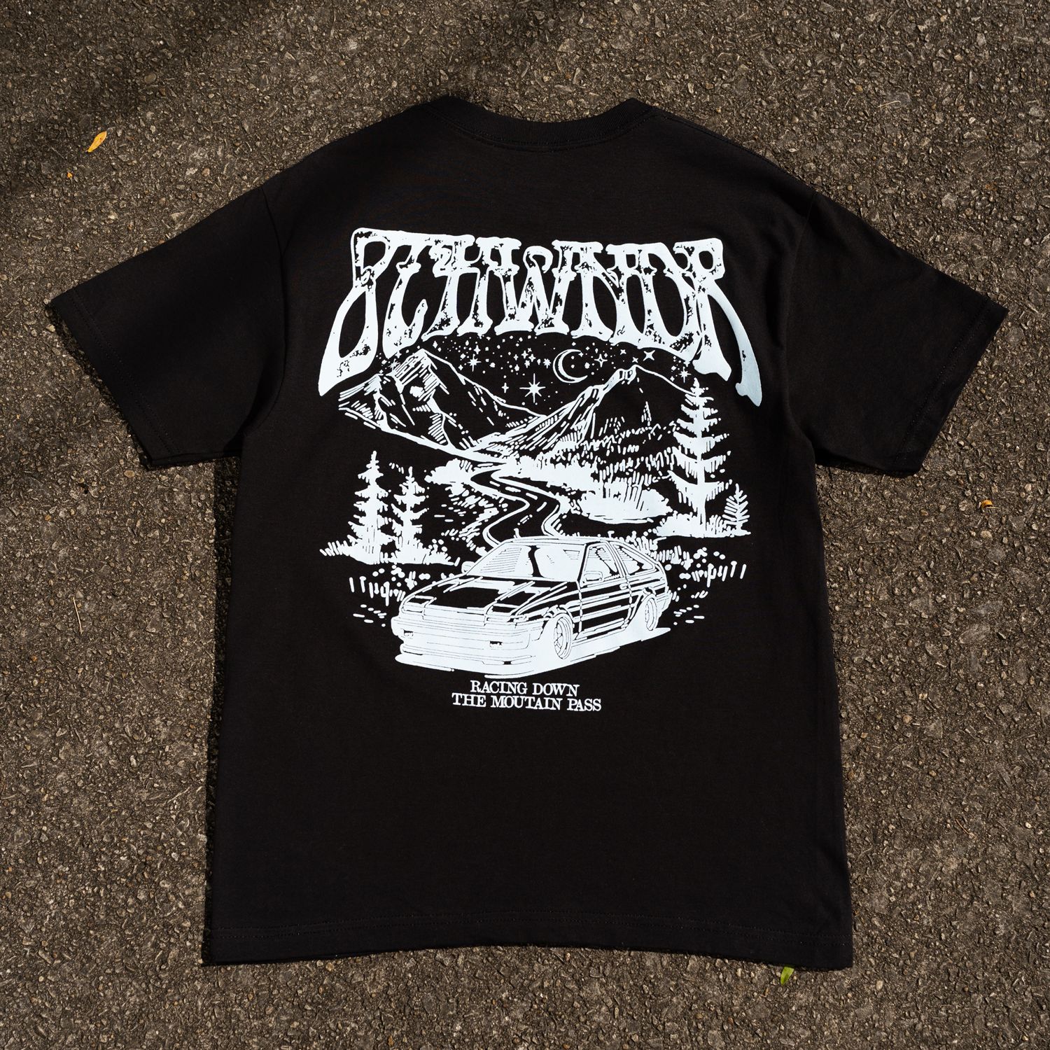 MOUNTAIN PASS TEE BLACK sold by 8thwndr product image thumbnail 3