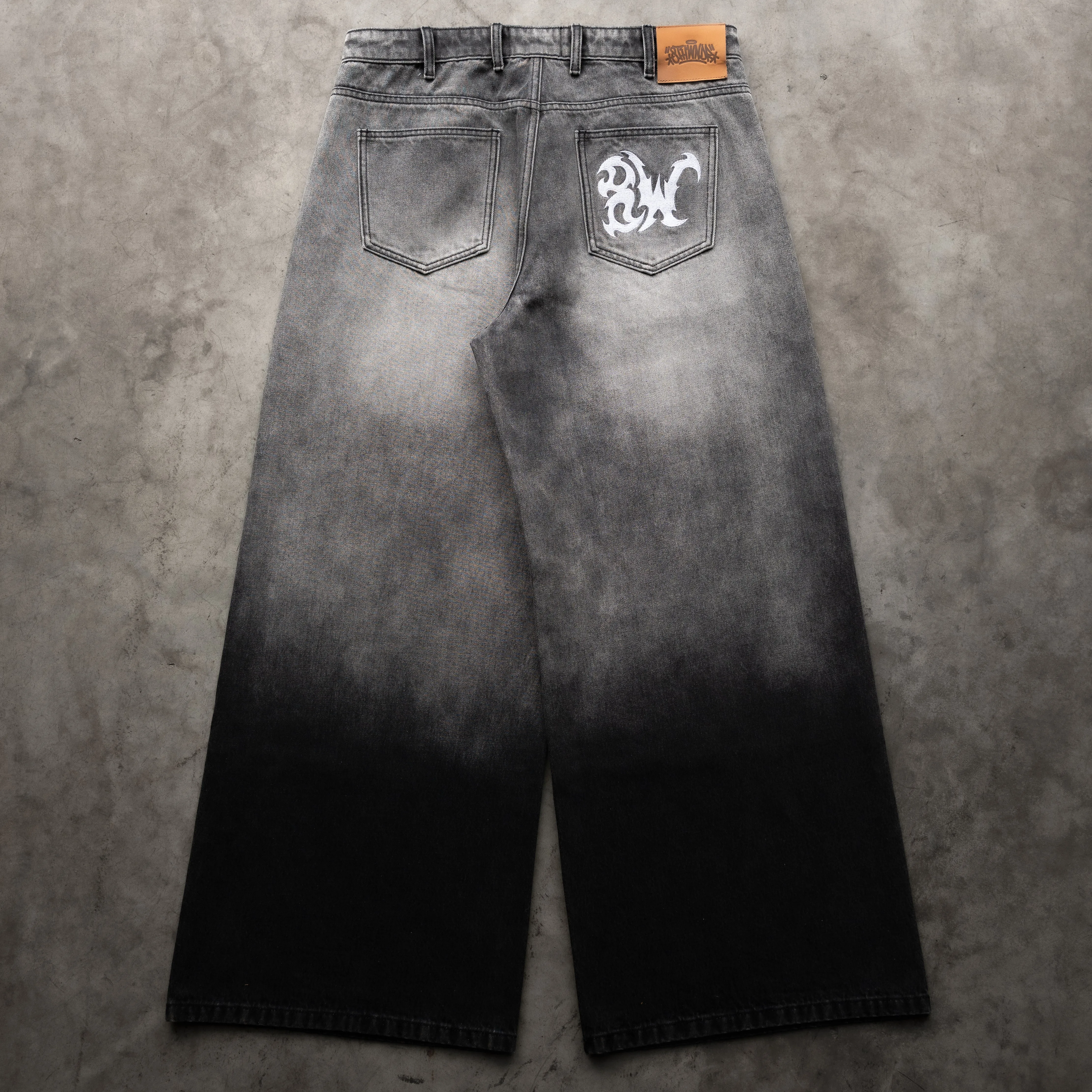 8W GREYSCALE BAGGY JEANS sold by 8thwndr product image thumbnail 4