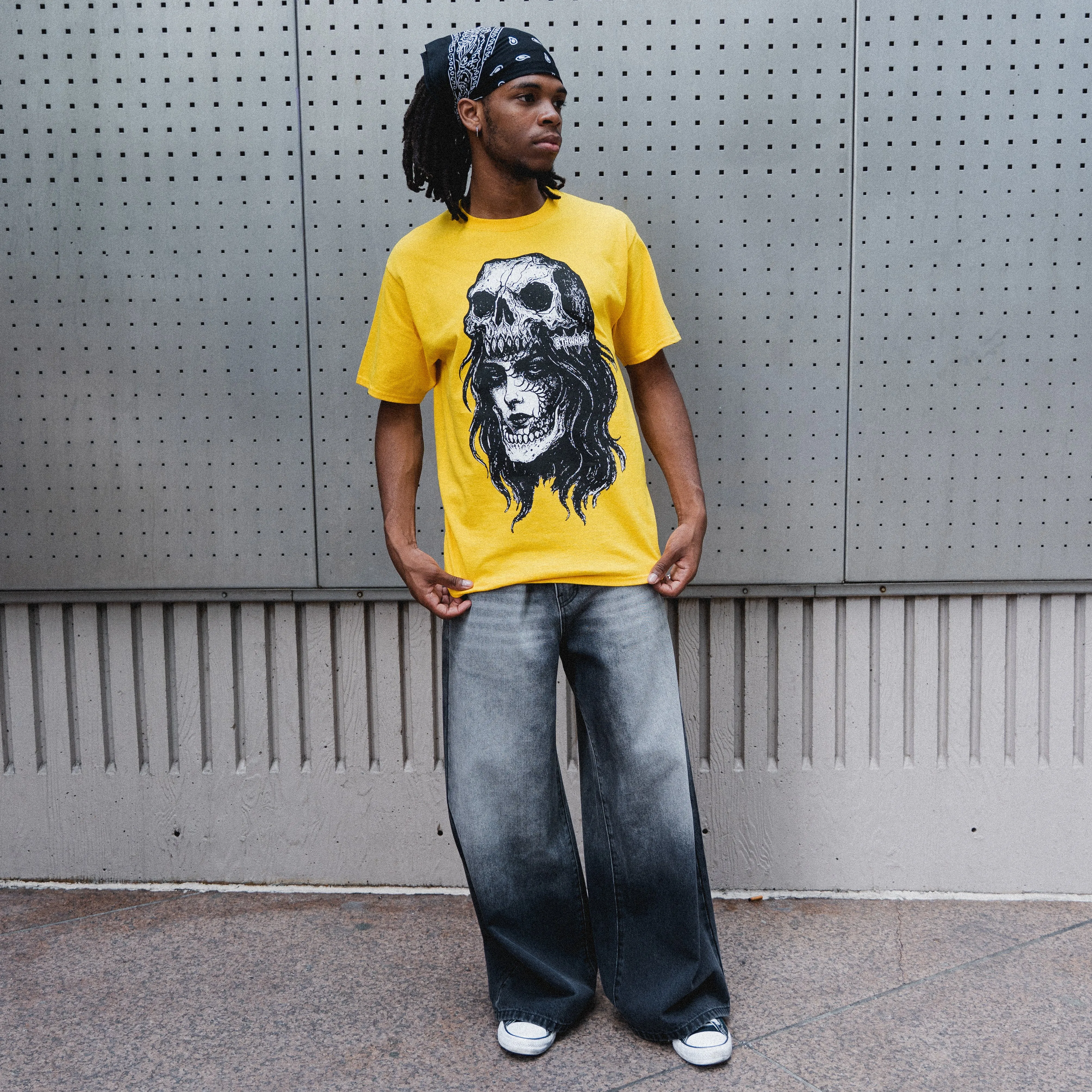 SKULL WOMAN TEE YELLOW sold by 8thwndr product image thumbnail 4
