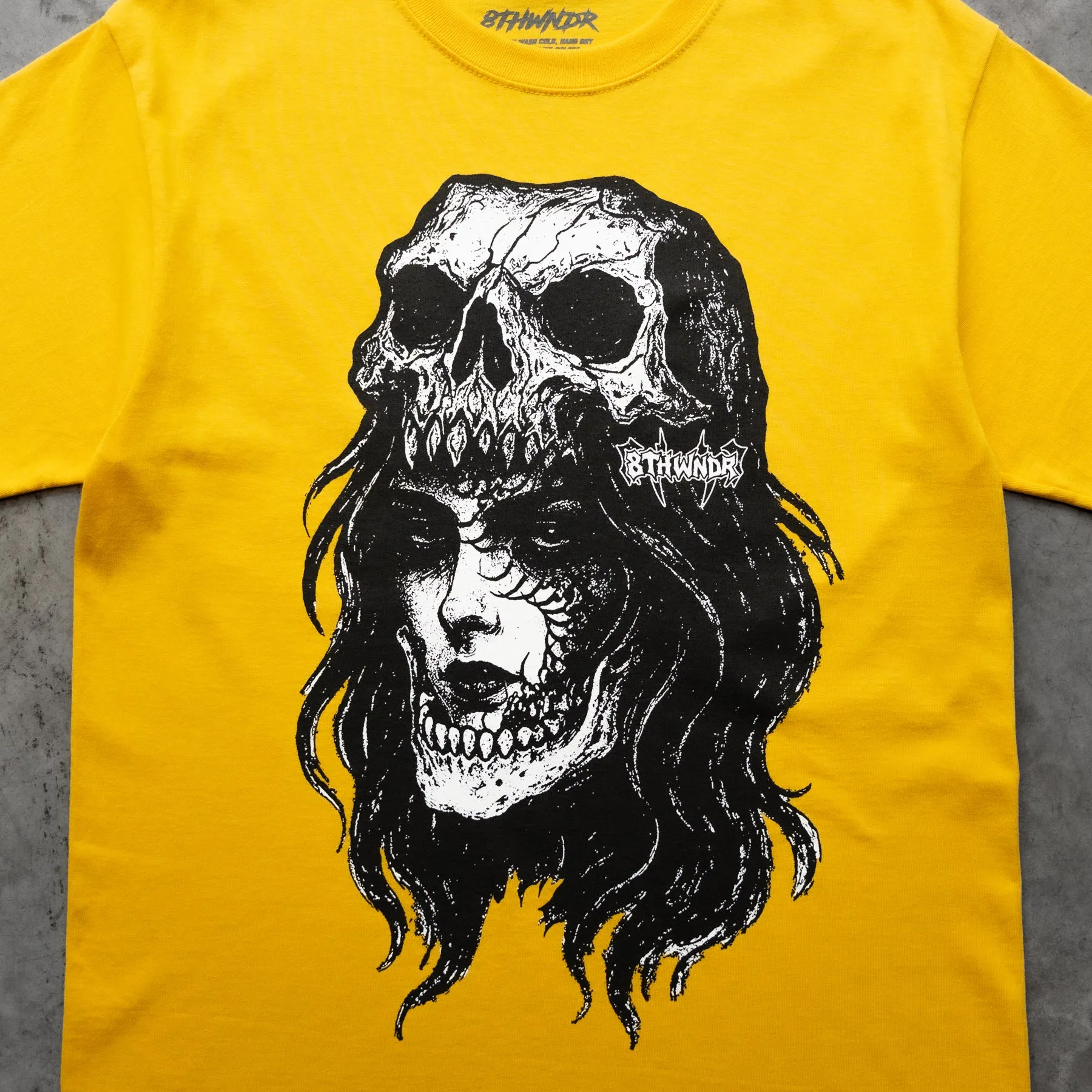 SKULL WOMAN TEE YELLOW sold by 8thwndr product image thumbnail 3