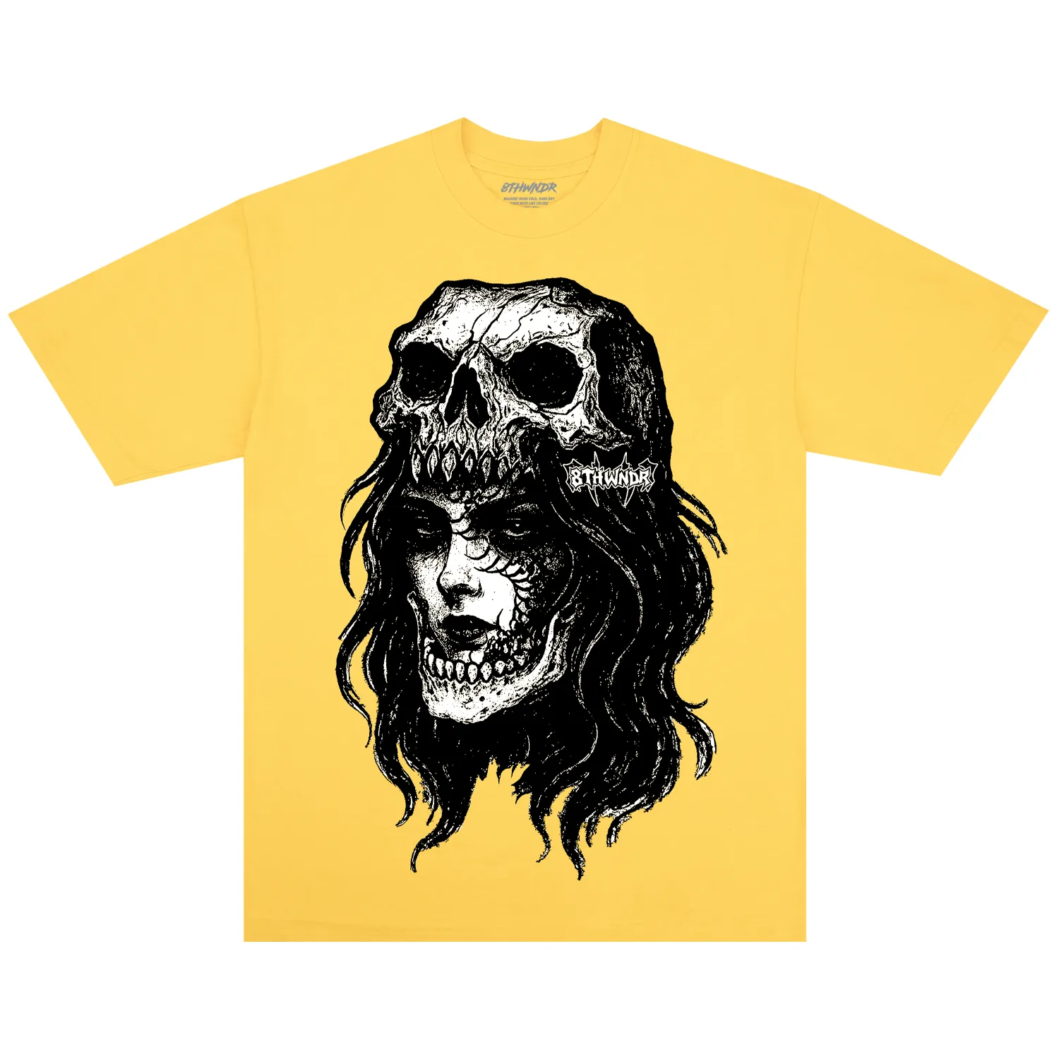 SKULL WOMAN TEE YELLOW sold by 8thwndr