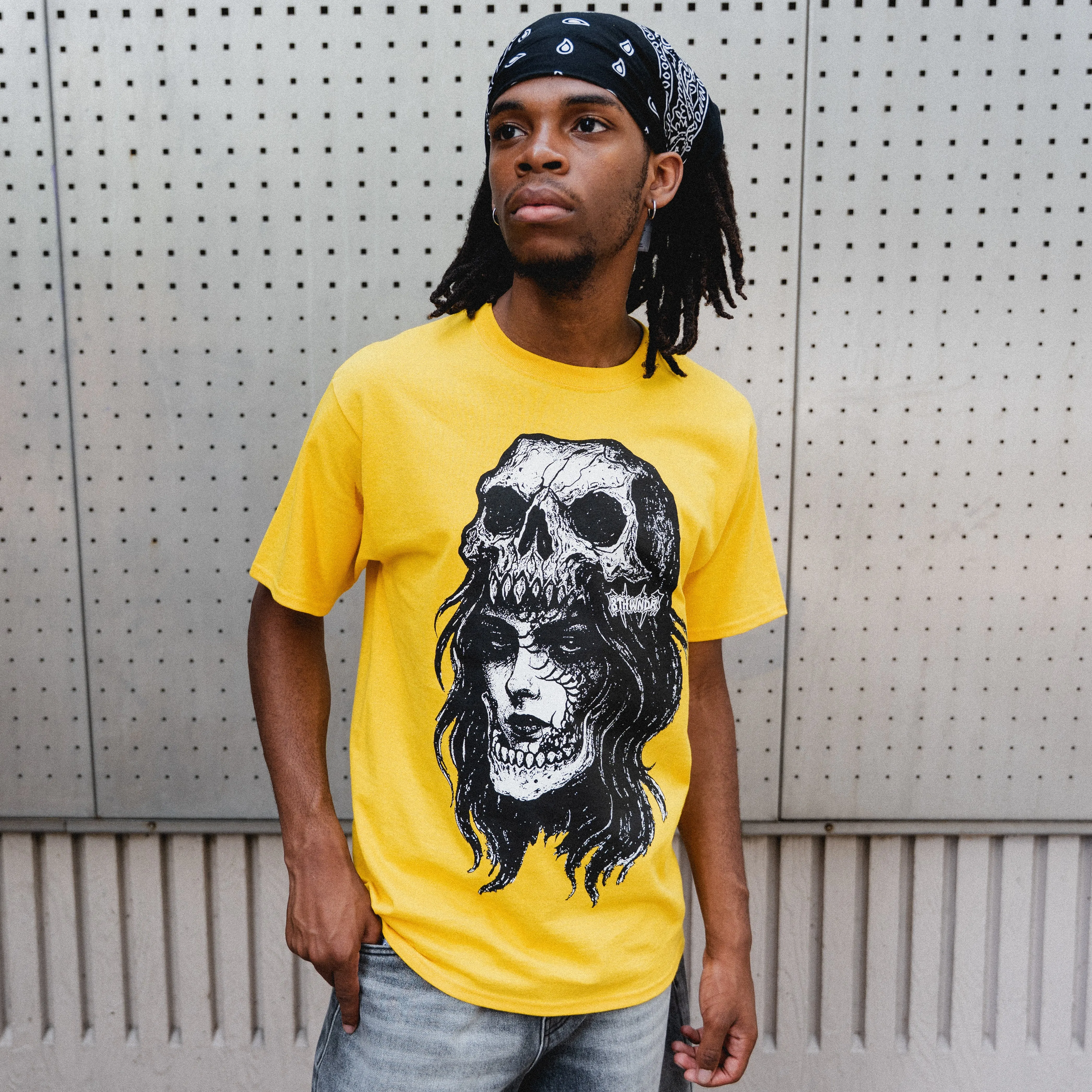 SKULL WOMAN TEE YELLOW sold by 8thwndr product image thumbnail 5