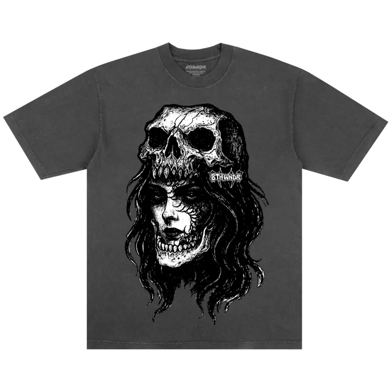 SKULL WOMAN TEE VINTAGE BLACK sold by 8thwndr