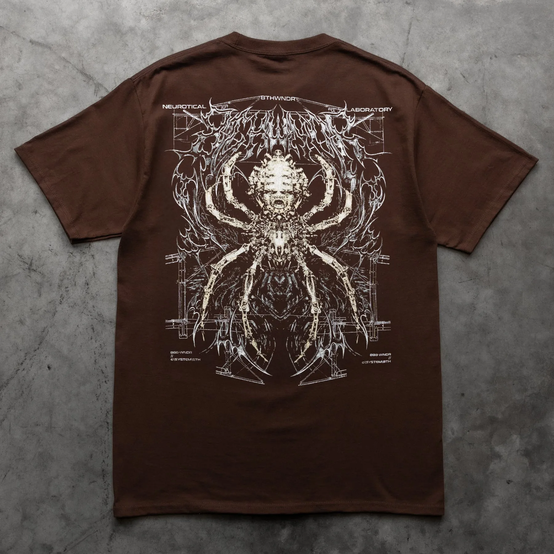 CYBER SPIDER TEE BROWN sold by 8thwndr product image thumbnail 3