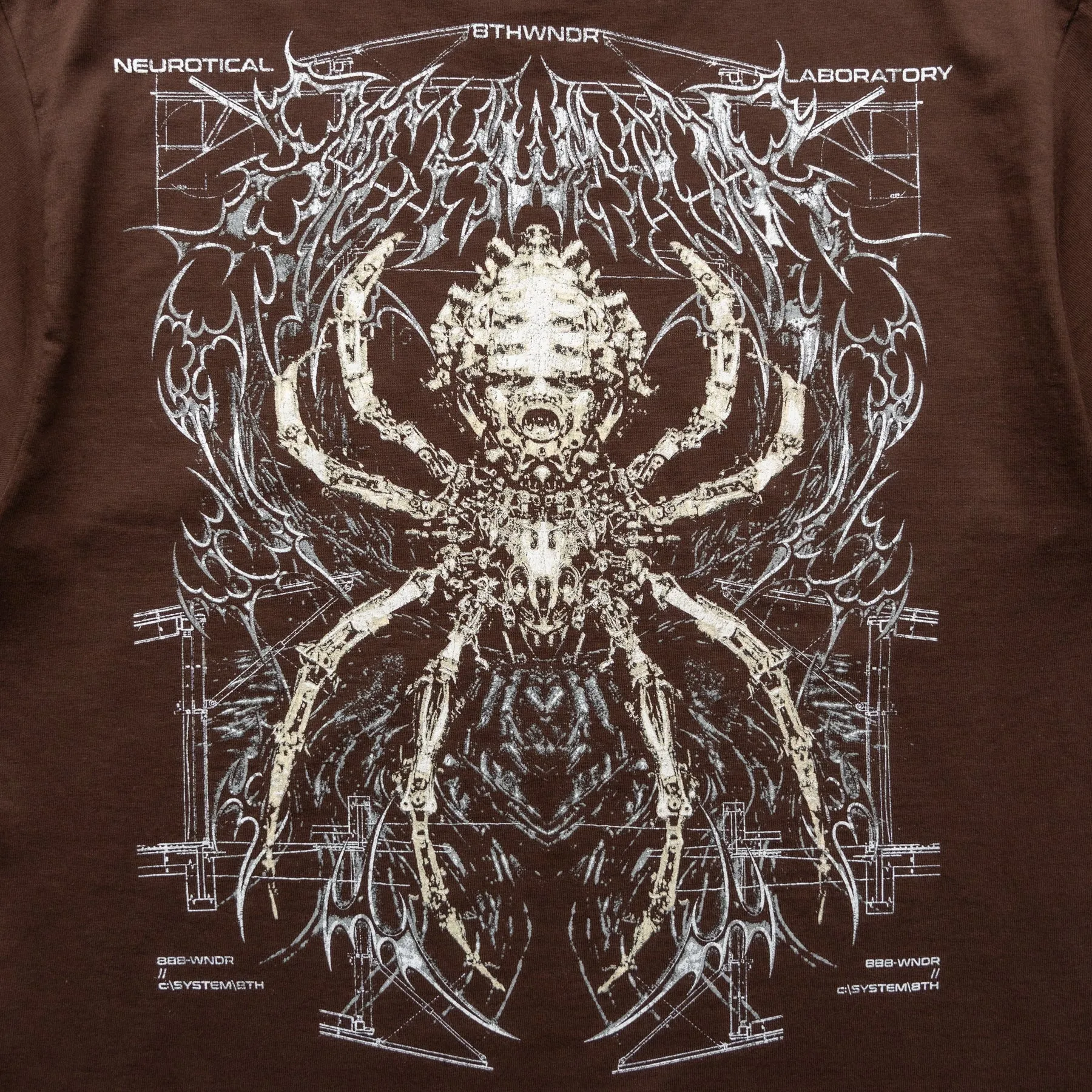 CYBER SPIDER TEE BROWN sold by 8thwndr product image thumbnail 5