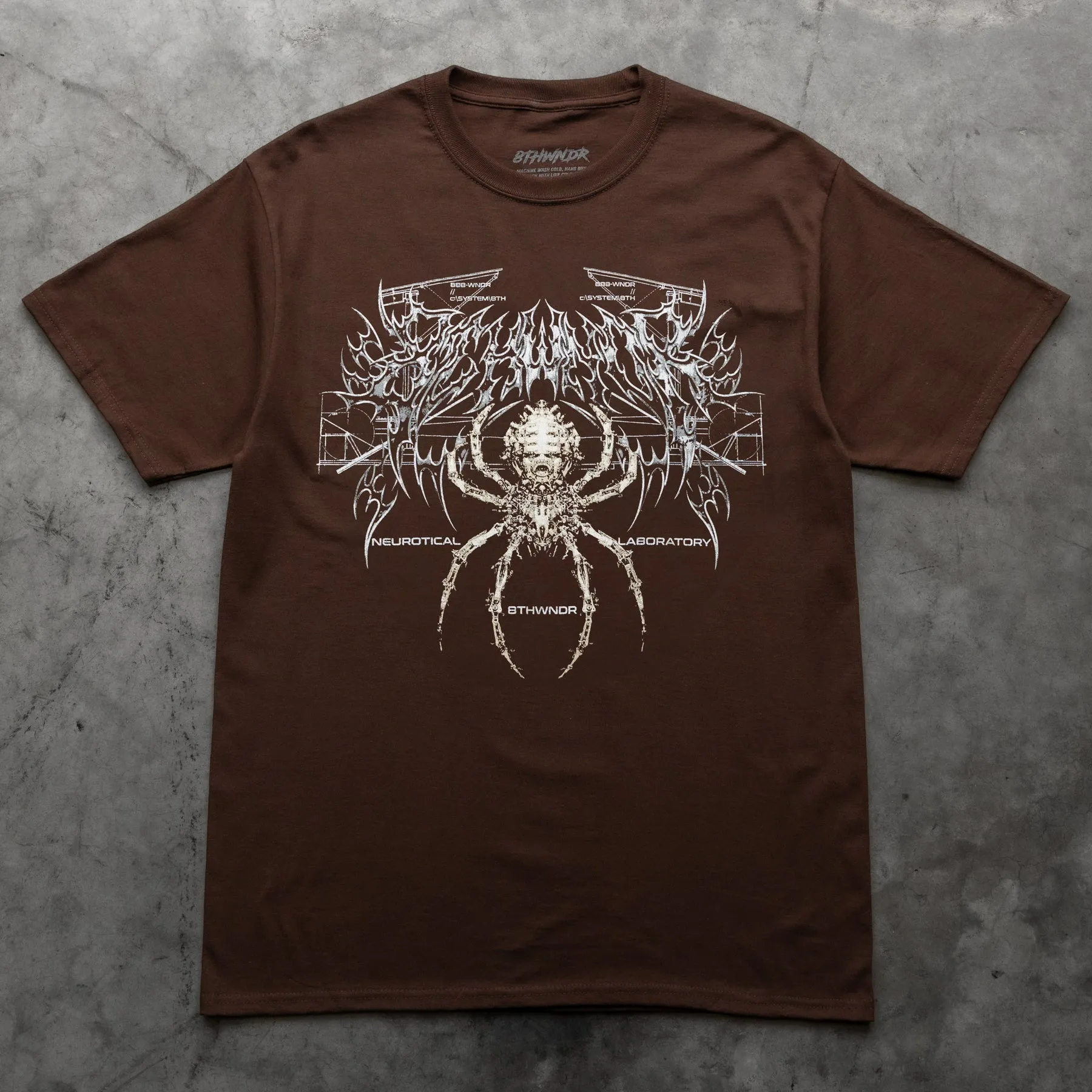 CYBER SPIDER TEE BROWN sold by 8thwndr product image thumbnail 4