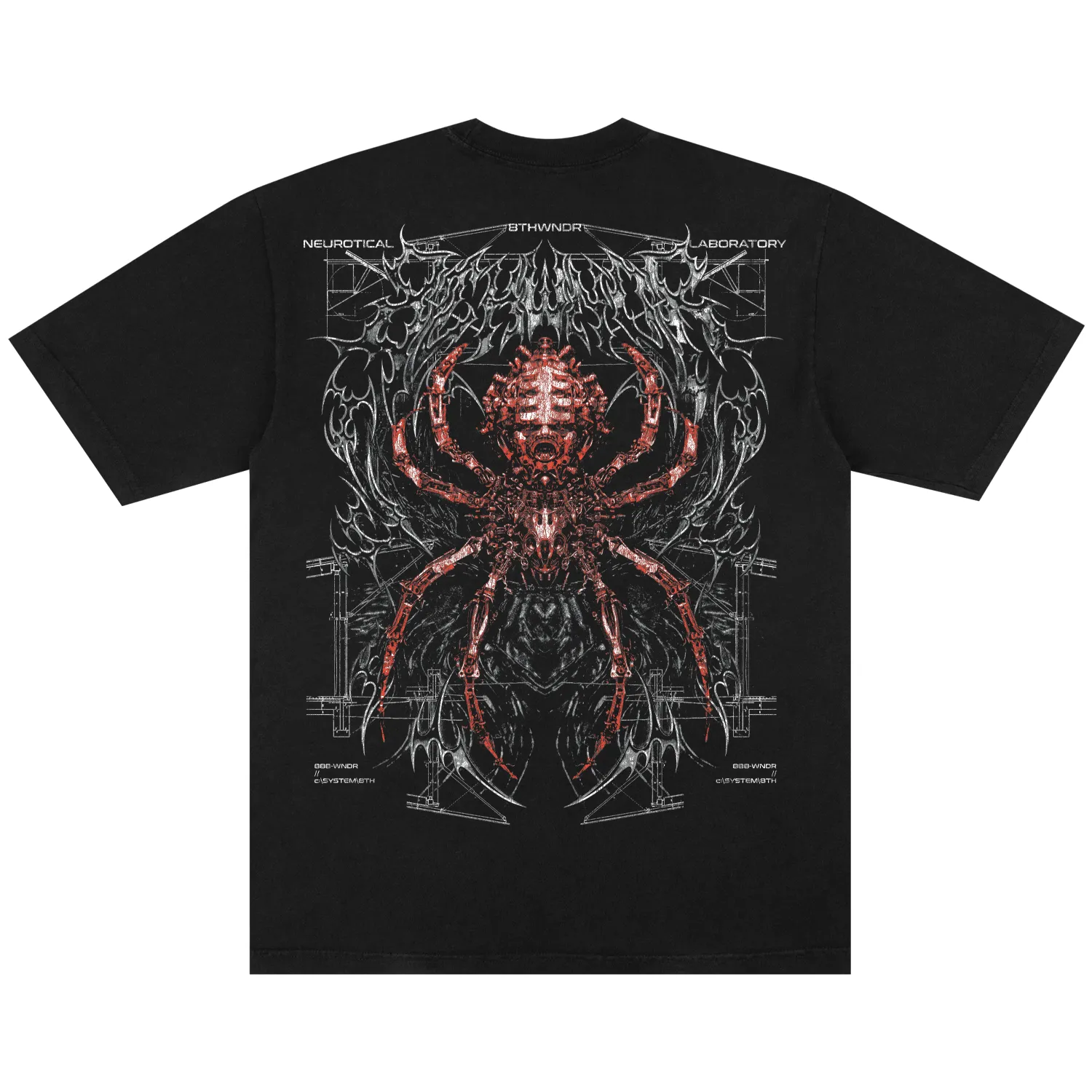 CYBER SPIDER TEE BLACK sold by 8thwndr