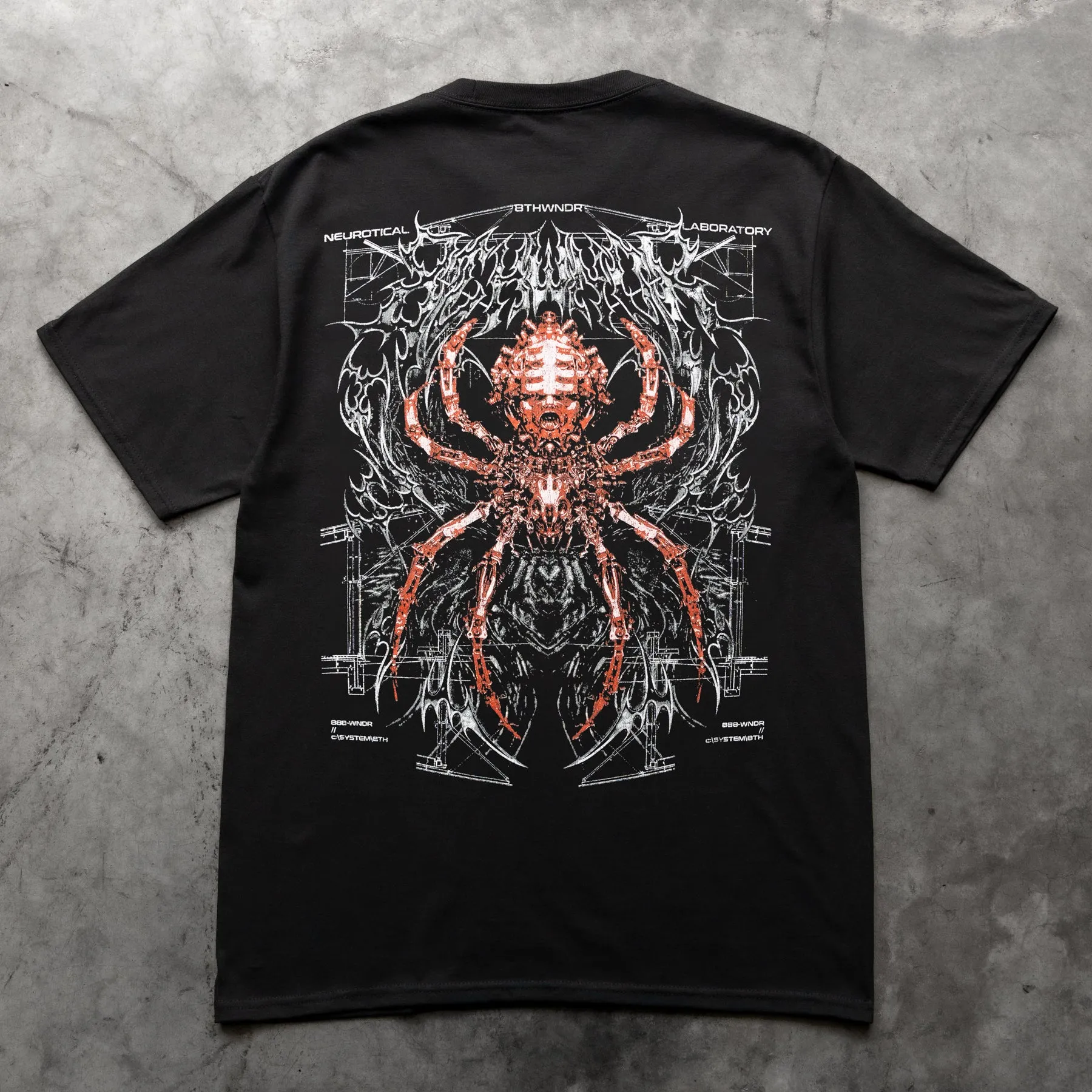 CYBER SPIDER TEE BLACK sold by 8thwndr product image thumbnail 3