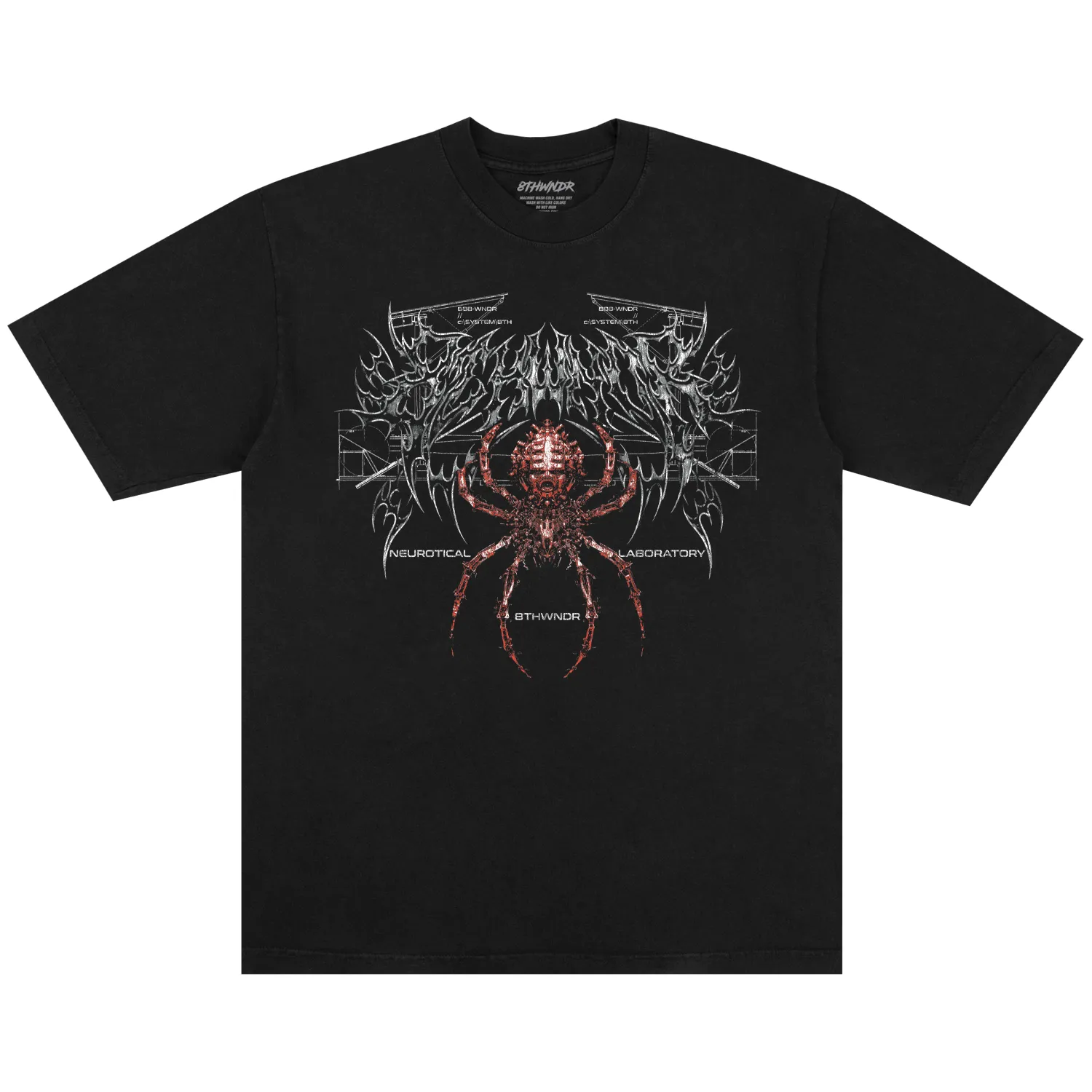 CYBER SPIDER TEE BLACK sold by 8thwndr product image thumbnail 2