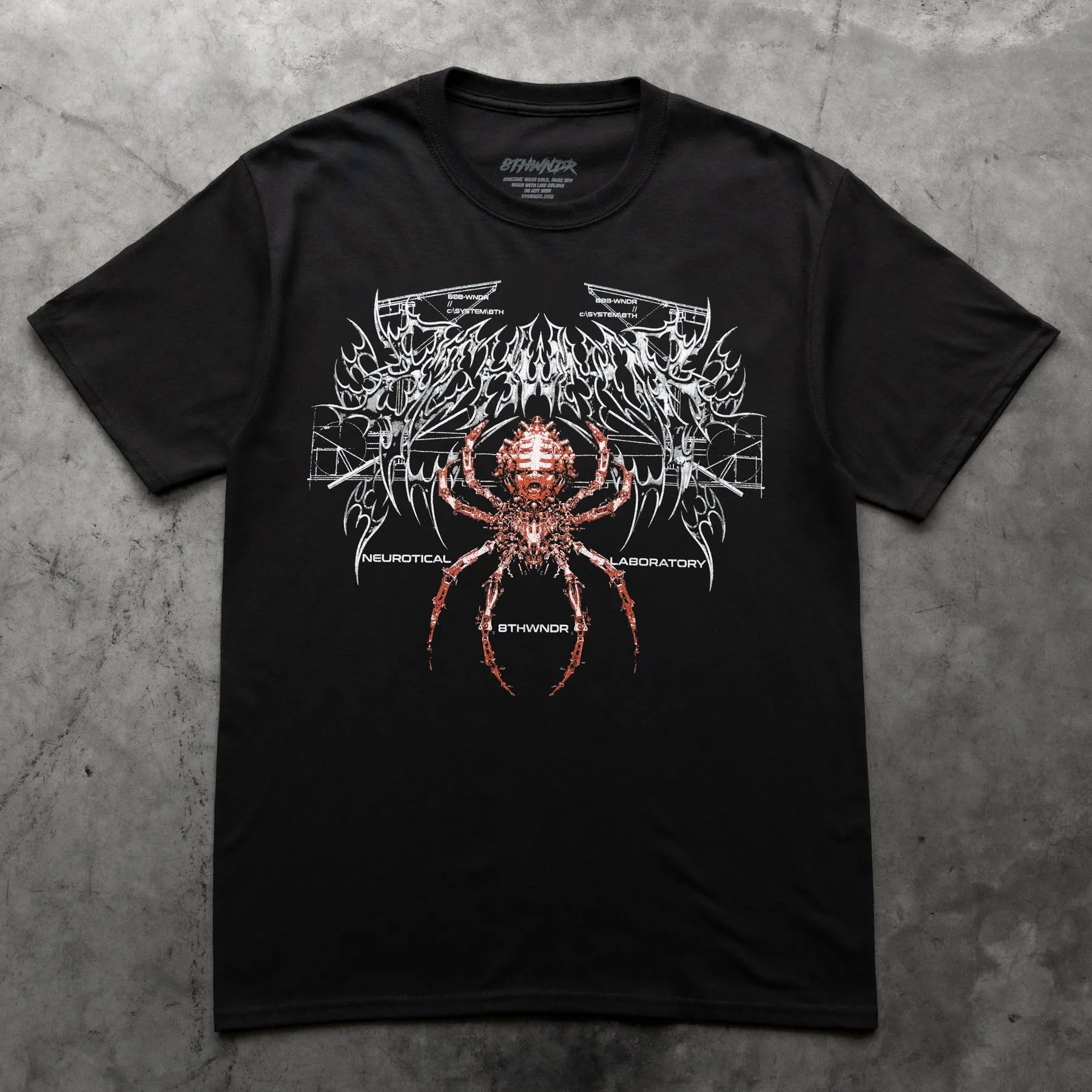 CYBER SPIDER TEE BLACK sold by 8thwndr product image thumbnail 4