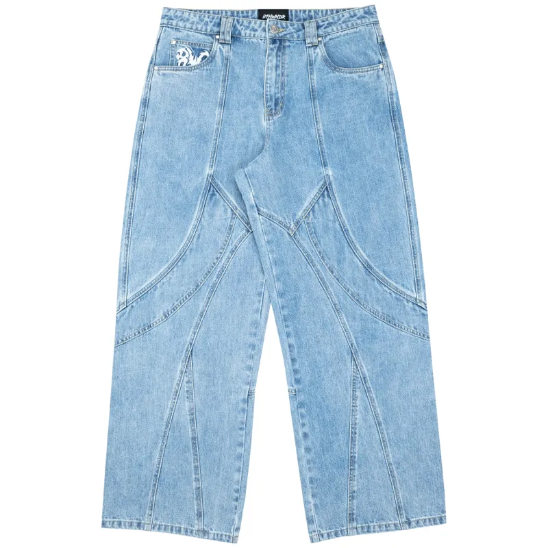 8W PANEL BAGGY JEANS BLUE sold by 8thwndr