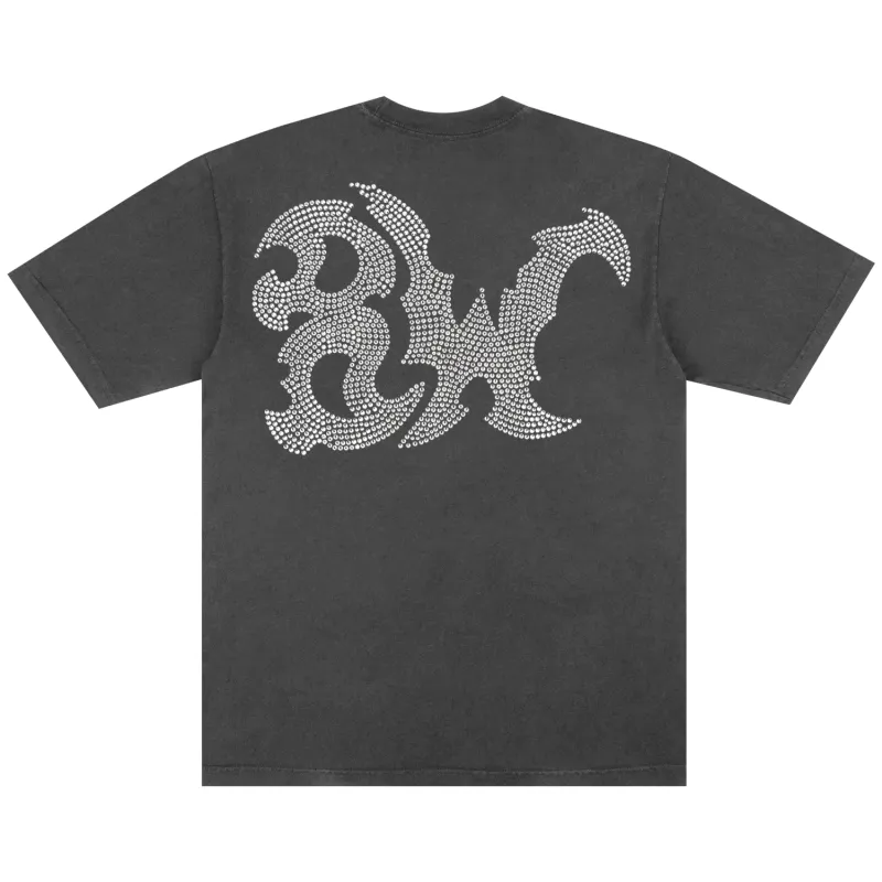 8W RHINESTONE TEE VINTAGE BLACK sold by 8thwndr