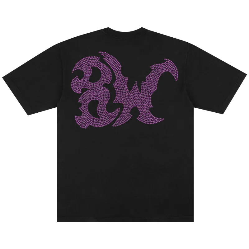 8W RHINESTONE TEE BLACK sold by 8thwndr