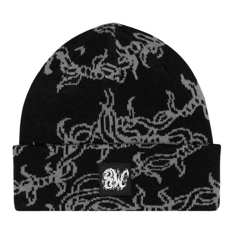 BARBED WIRE BEANIE BLACK sold by 8thwndr