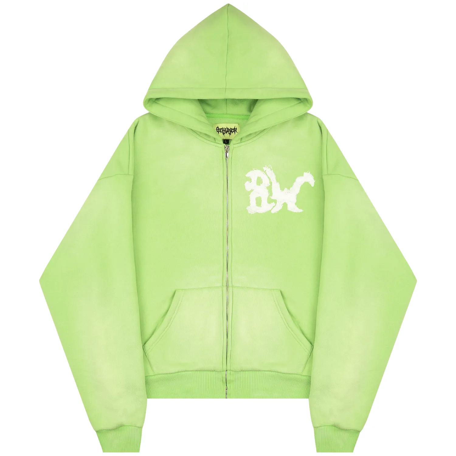 DISTRESSED 8W ZIP UP WASHED GREEN sold by 8thwndr