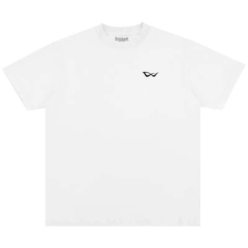 BASIC EMBROIDERED TEE WHITE made by 8thwndr