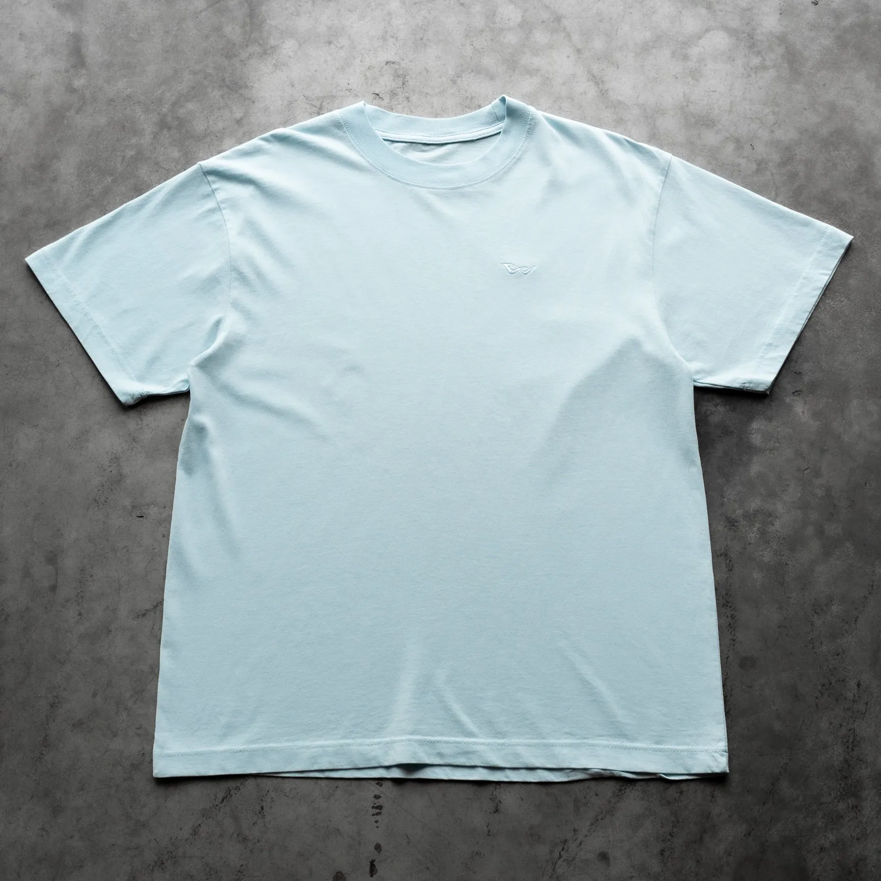 BASIC EMBROIDERED TEE LIGHT BLUE sold by 8thwndr product image thumbnail 2