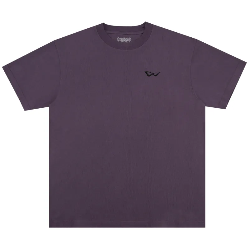 BASIC EMBROIDERED TEE PURPLE made by 8thwndr