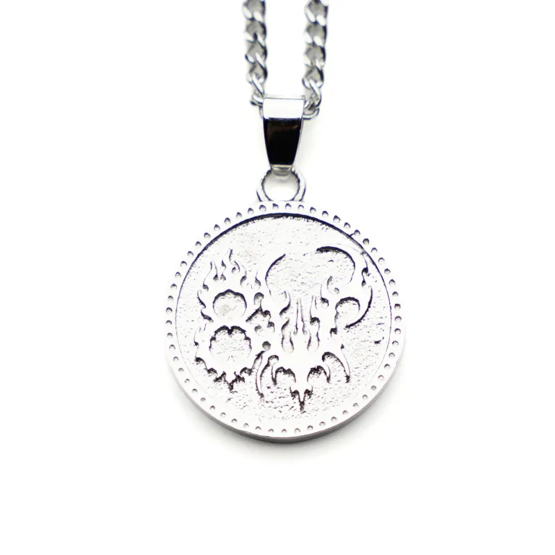 COIN NECKLACE SILVER made by 8thwndr