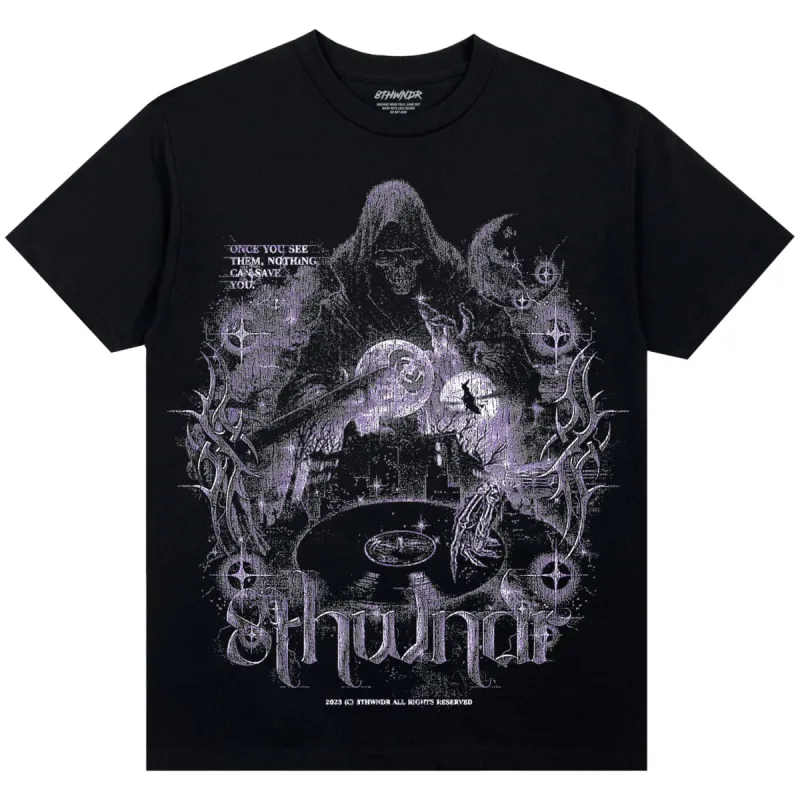 RECORD REAPER TEE BLACK sold by 8thwndr