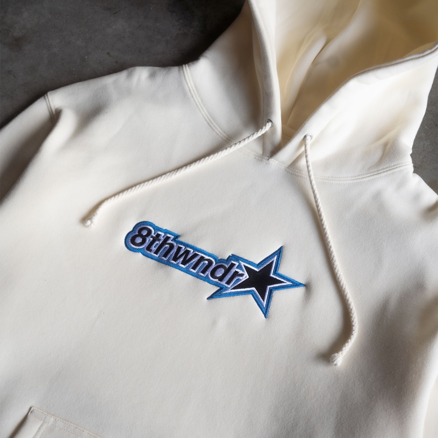 STAR LOGO HOODIE CREAM sold by 8thwndr product image thumbnail 3