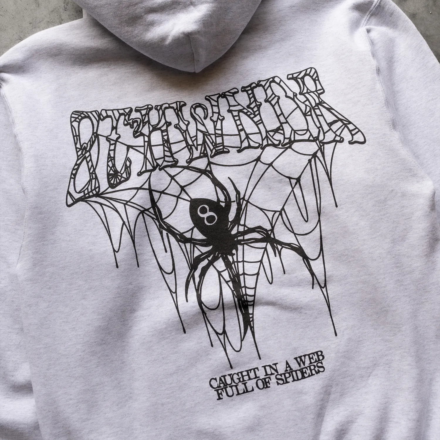 SPIDER HOODIE GREY sold by 8thwndr product image thumbnail 4